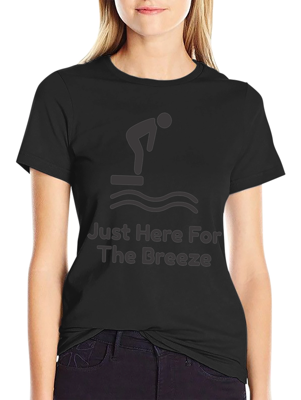 Just Here For The Breeze Funny Diver T-Shirt