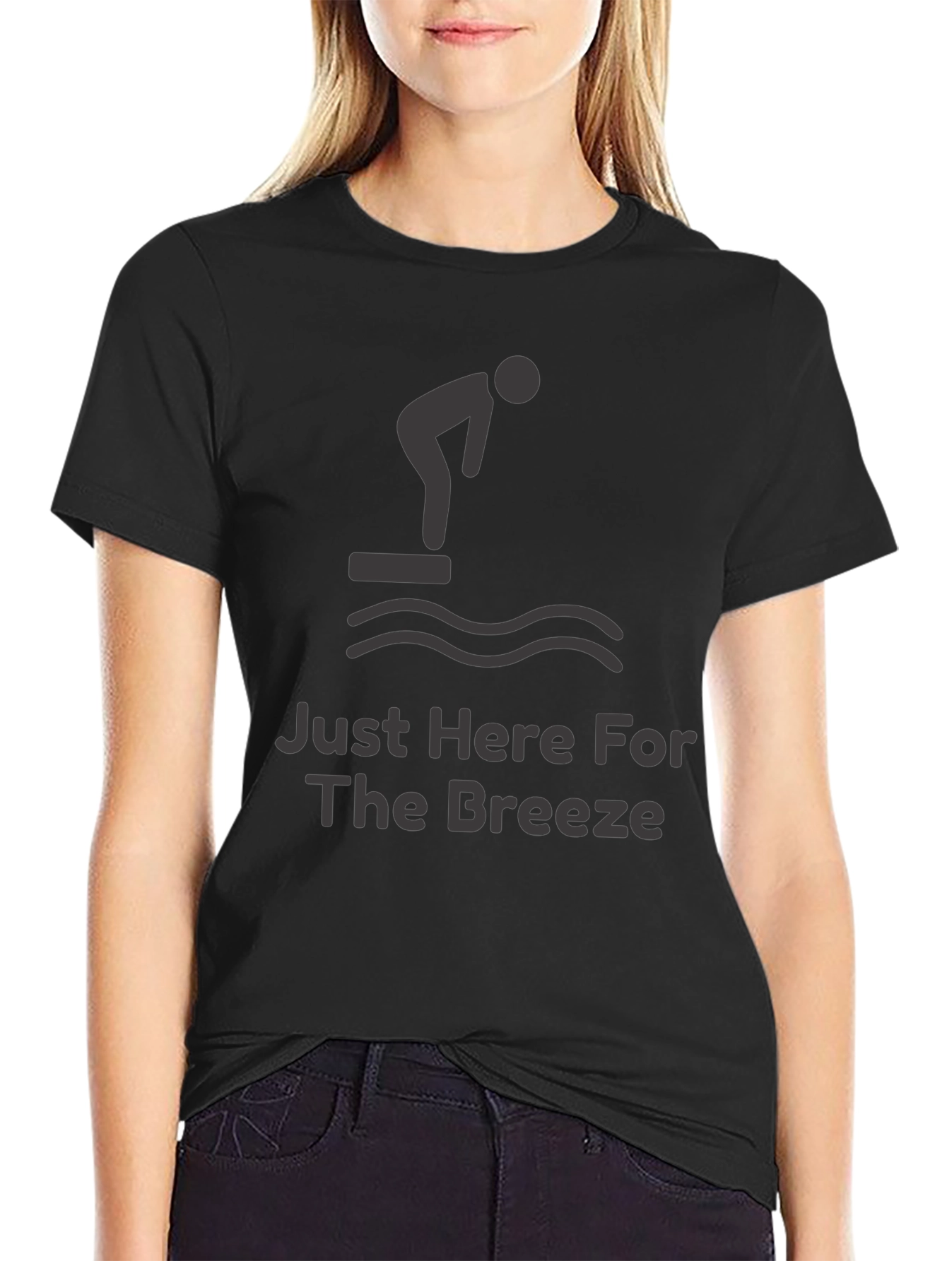 Just Here For The Breeze Funny Diver T-Shirt