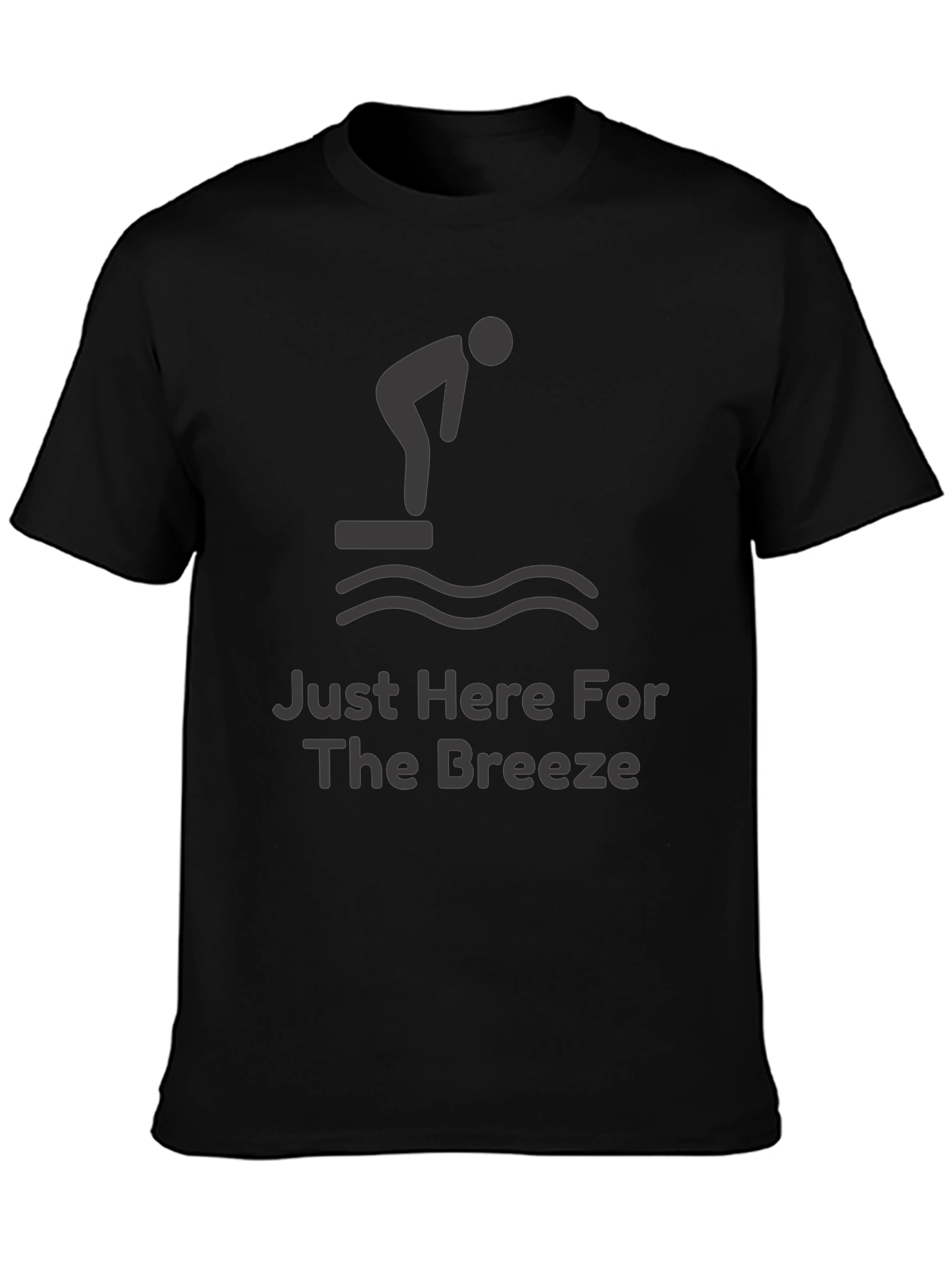 Just Here For The Breeze Funny Diver T-Shirt