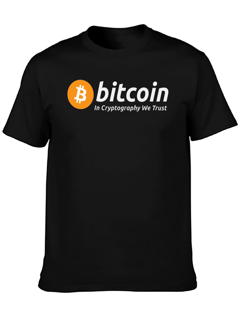 Bitcoin Cryptocurrency T-Shirt - In Cryptography We Trust