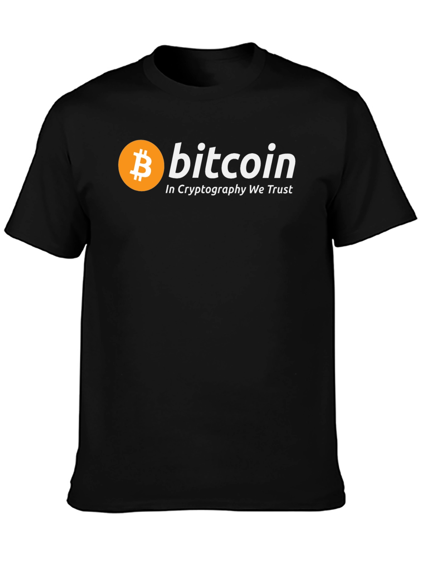 Bitcoin Cryptocurrency T-Shirt - In Cryptography We Trust