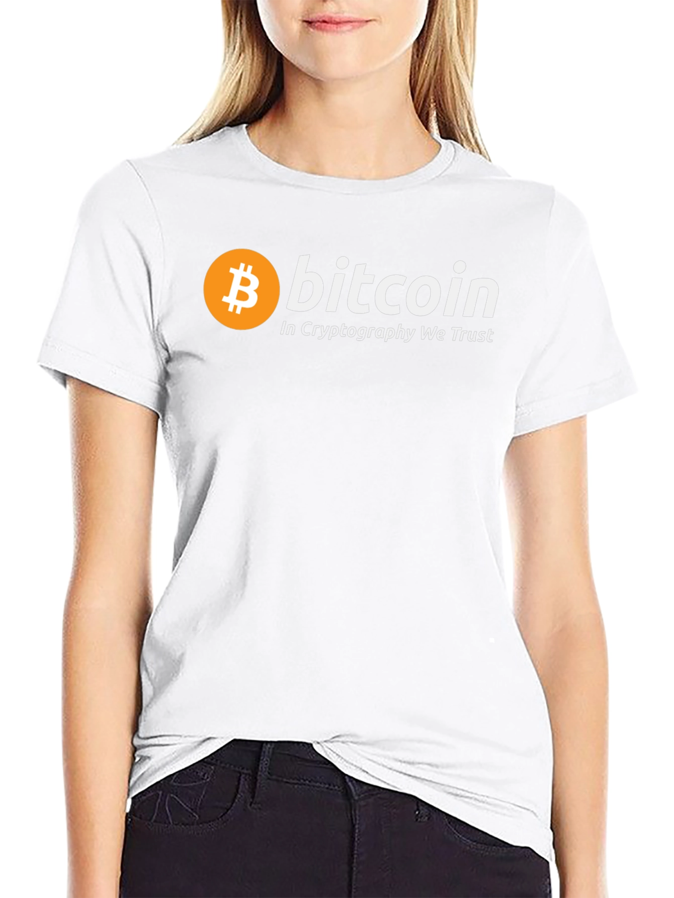 Bitcoin Cryptocurrency T-Shirt - In Cryptography We Trust
