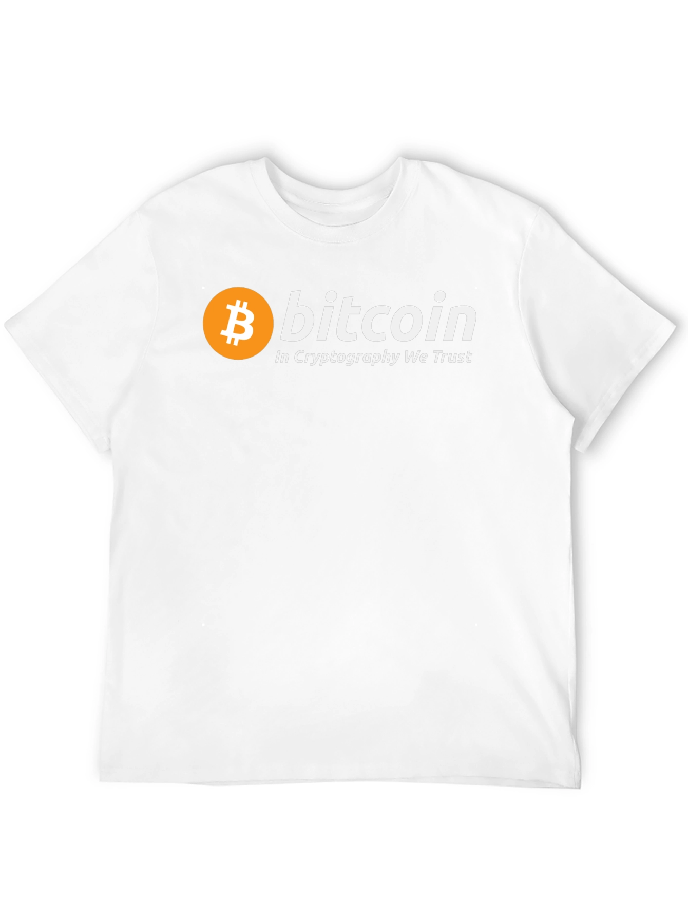 Bitcoin Cryptocurrency T-Shirt - In Cryptography We Trust