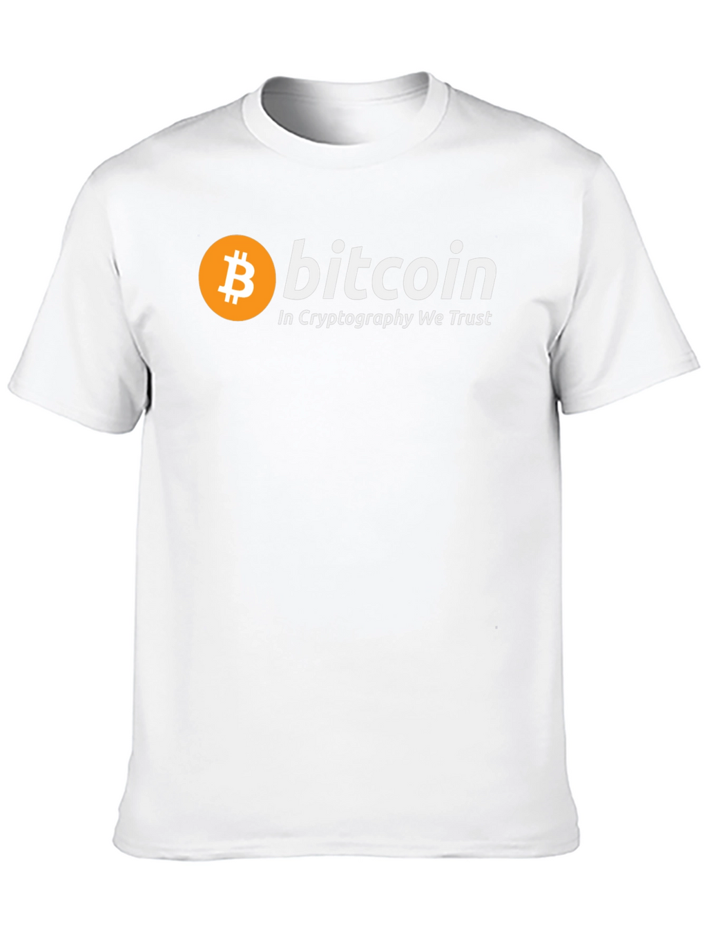 Bitcoin Cryptocurrency T-Shirt - In Cryptography We Trust