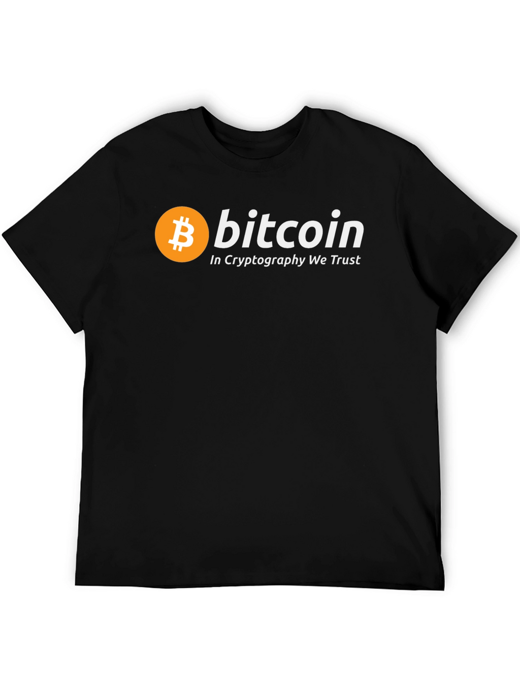 Bitcoin Cryptocurrency T-Shirt - In Cryptography We Trust