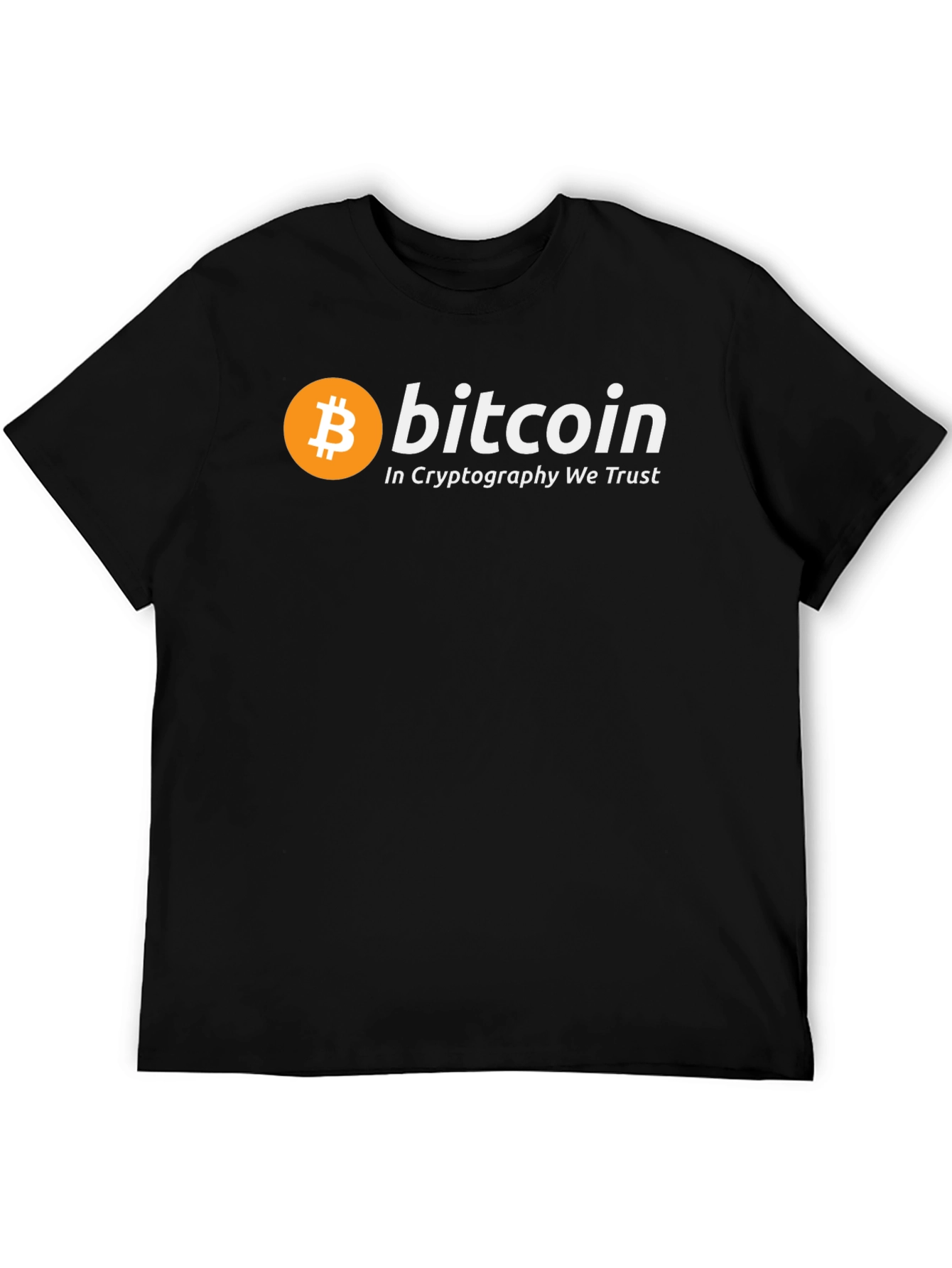 Bitcoin Cryptocurrency T-Shirt - In Cryptography We Trust