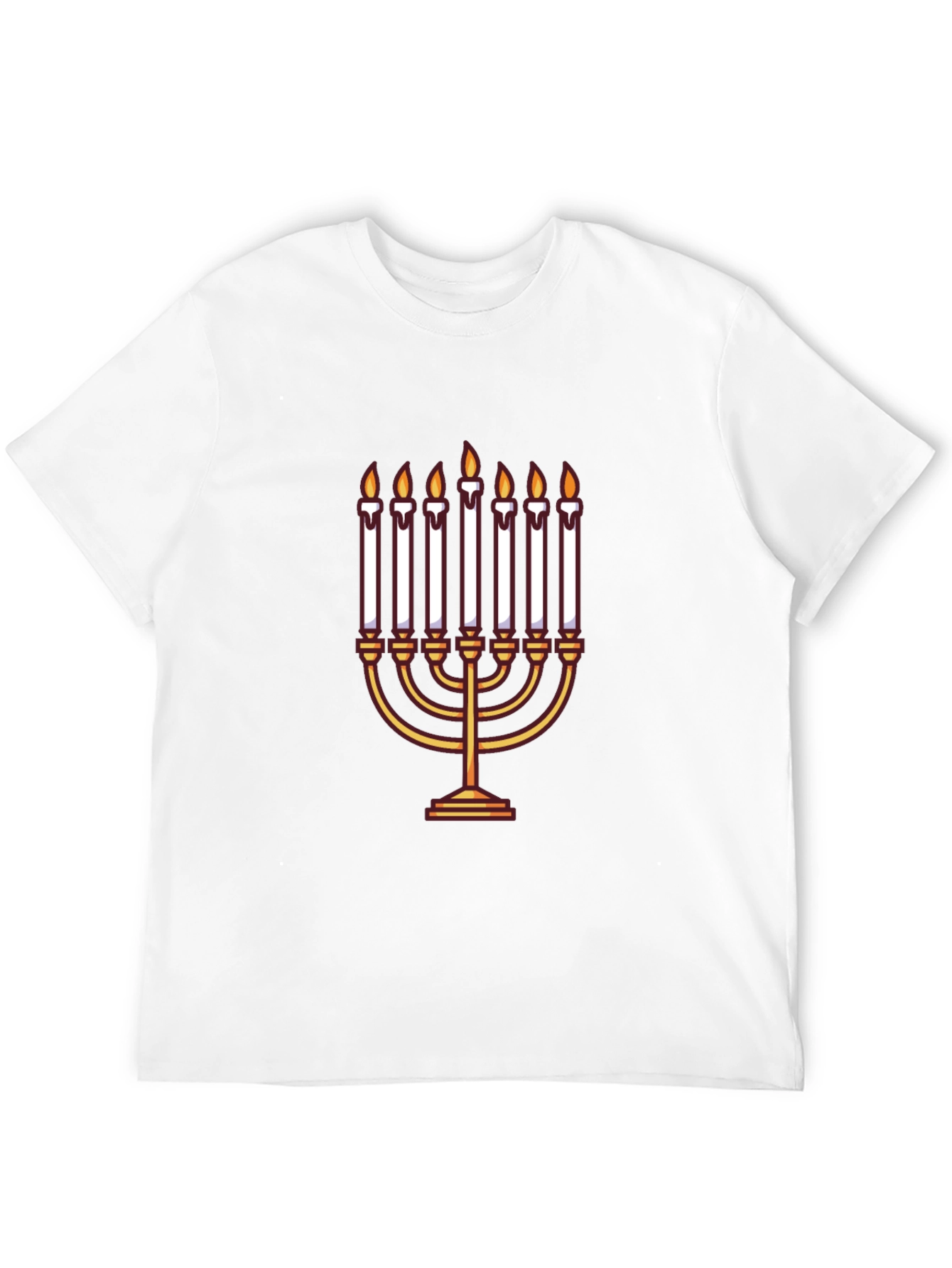 Hanukkah Menorah T-Shirt - Celebrate the Festival of Lights