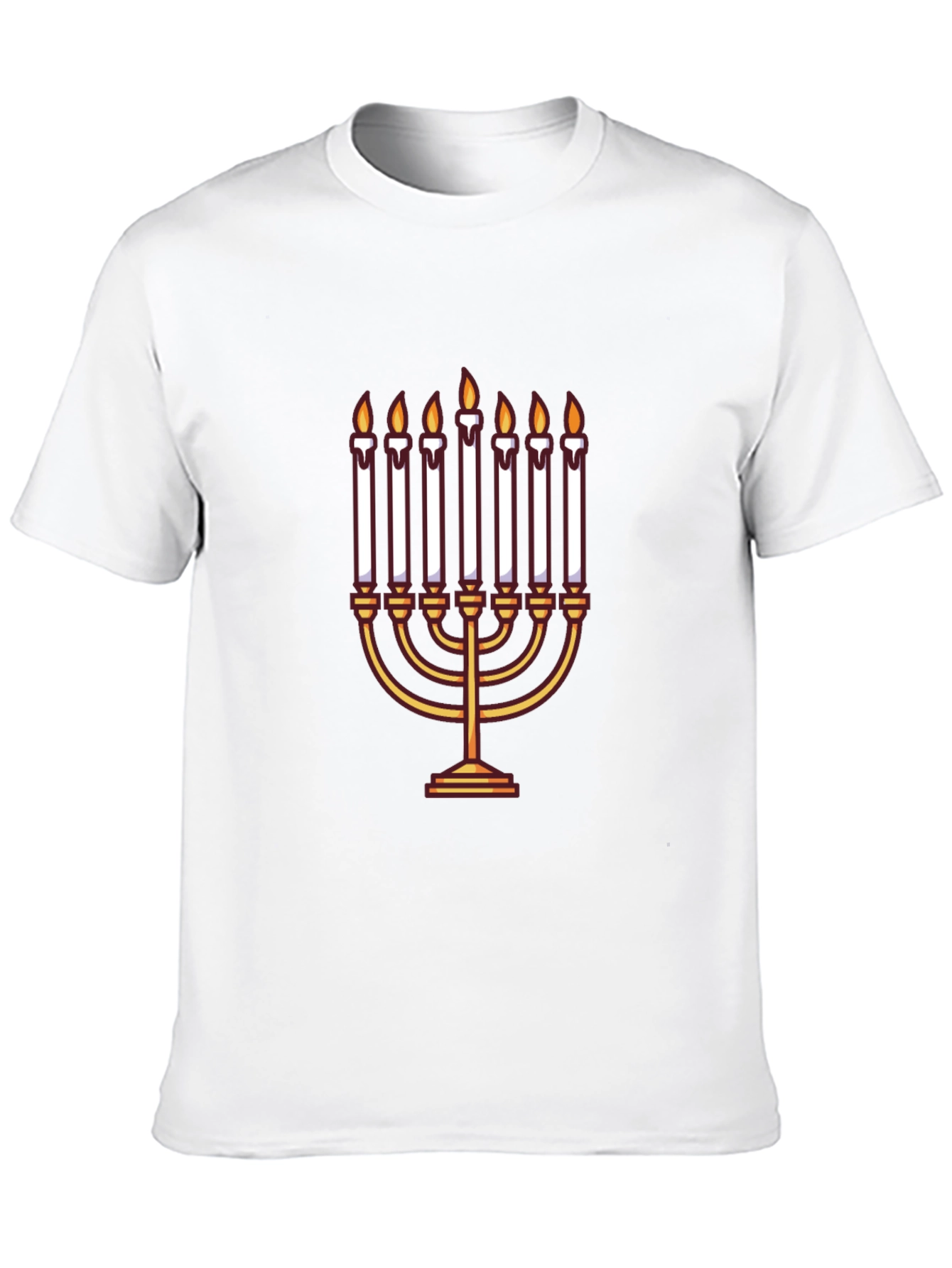 Hanukkah Menorah T-Shirt - Celebrate the Festival of Lights