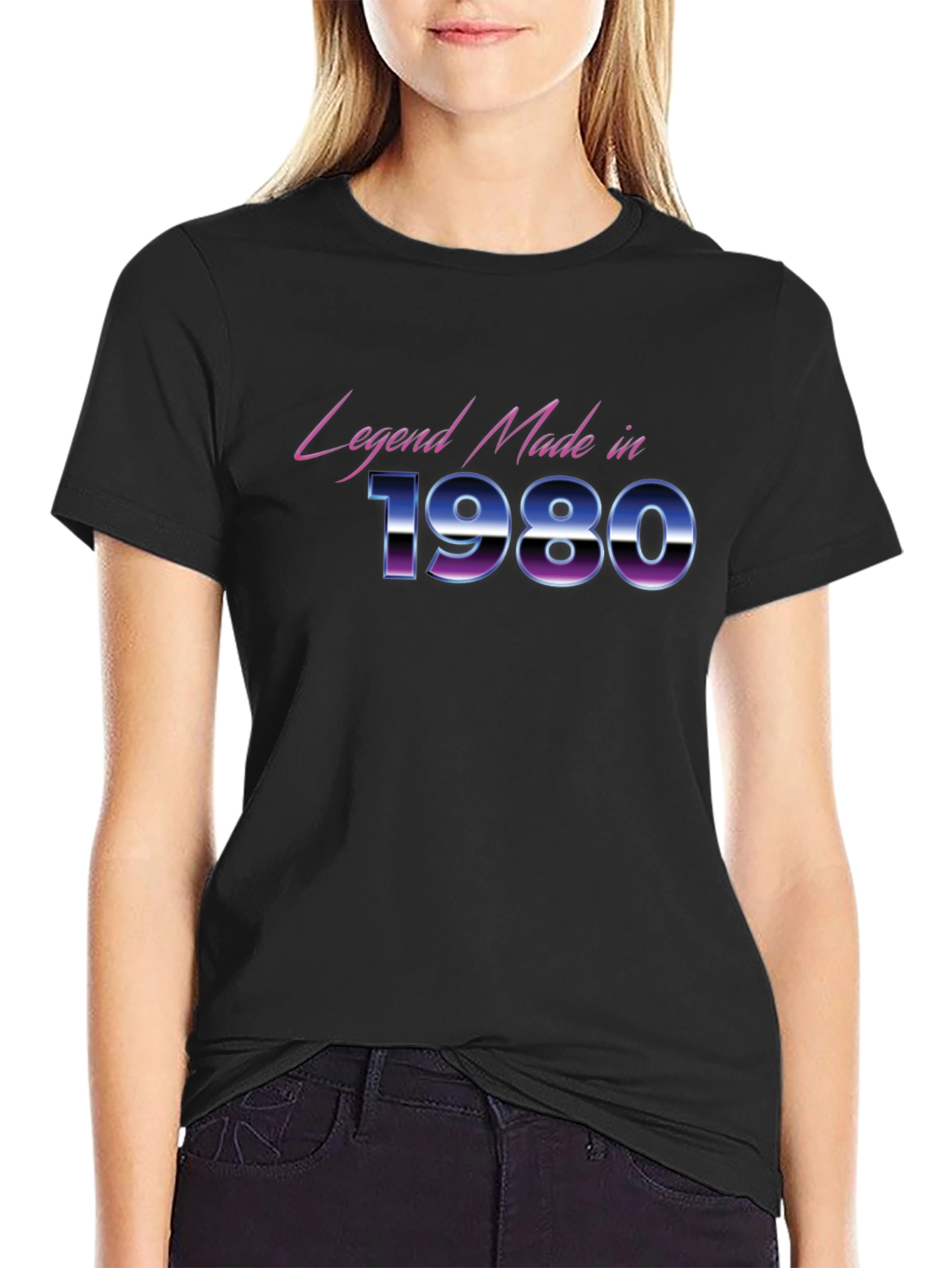 Legend Made in 1980 Black T-Shirt