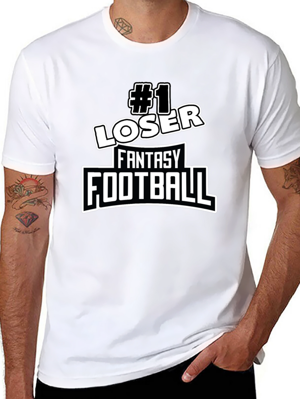 #1 Loser Fantasy Football T-Shirt - Novelty Graphic Tee