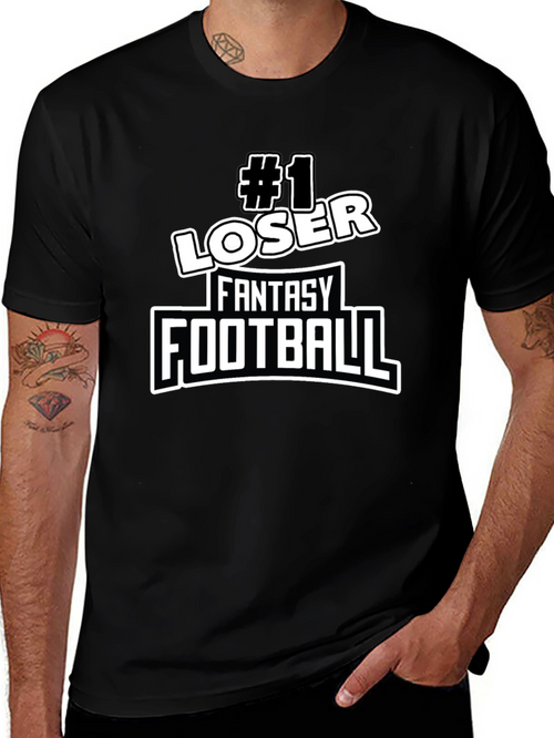 #1 Loser Fantasy Football T-Shirt - Novelty Graphic Tee