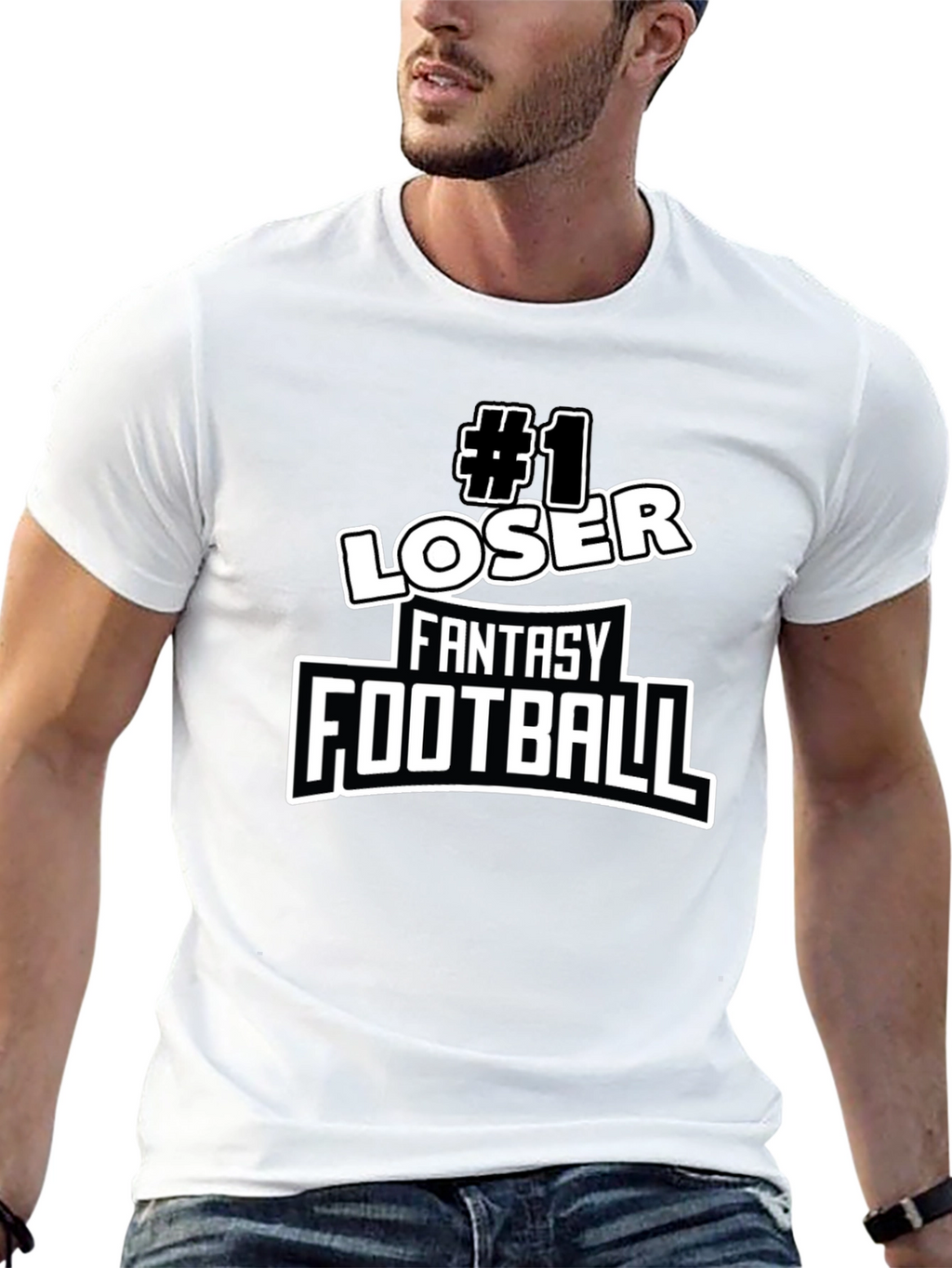 #1 Loser Fantasy Football T-Shirt - Novelty Graphic Tee