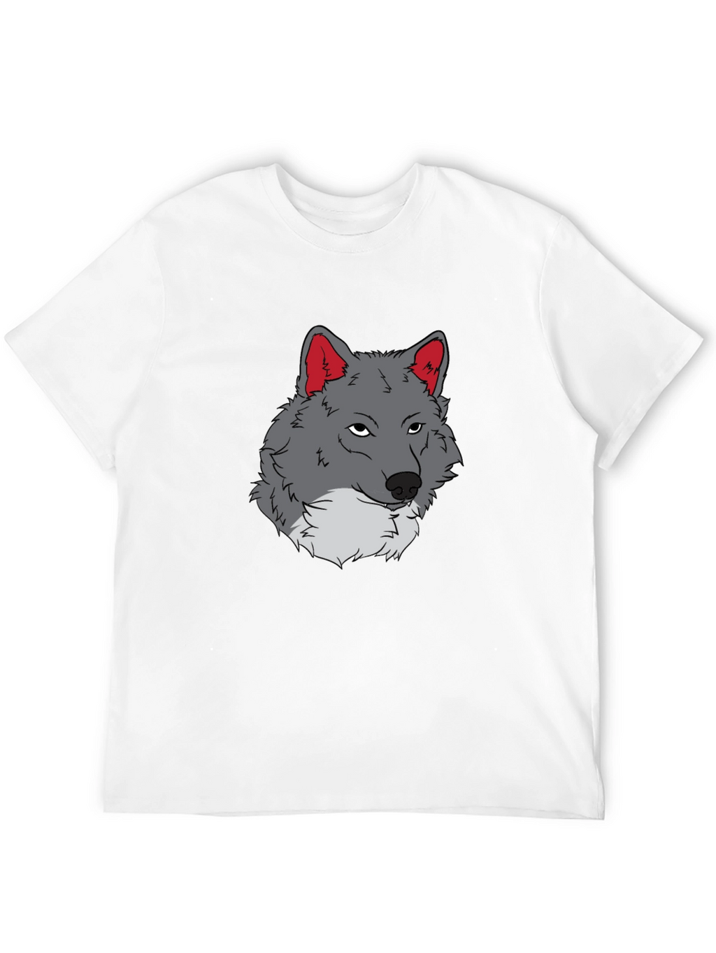 Wolf Graphic Tee - Black Cotton T-Shirt