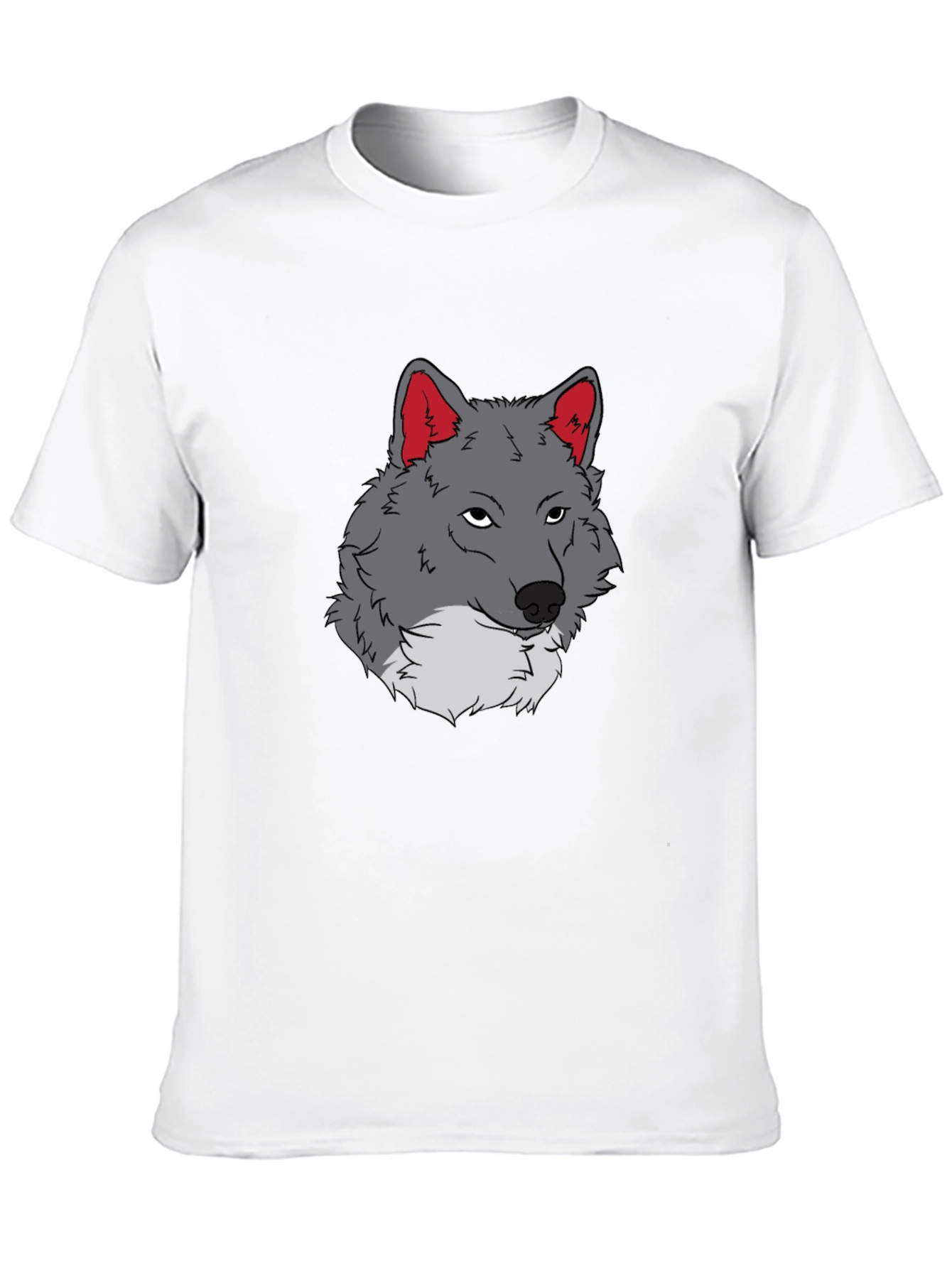 Wolf Graphic Tee - Black Cotton T-Shirt