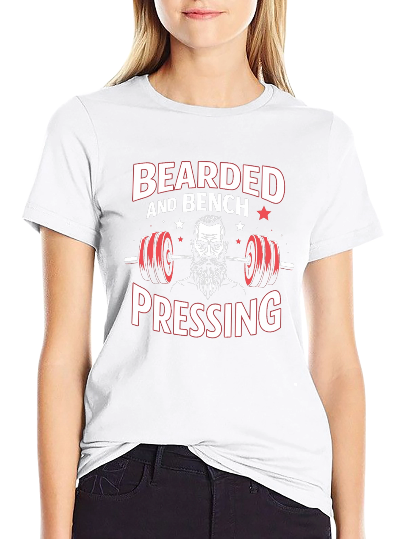 Bearded Bench Pressing T-Shirt
