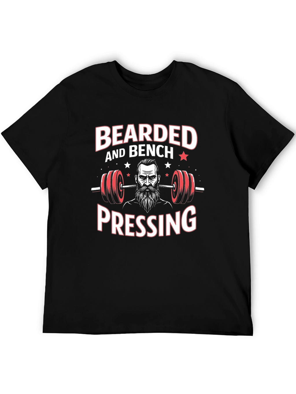 Bearded Bench Pressing T-Shirt