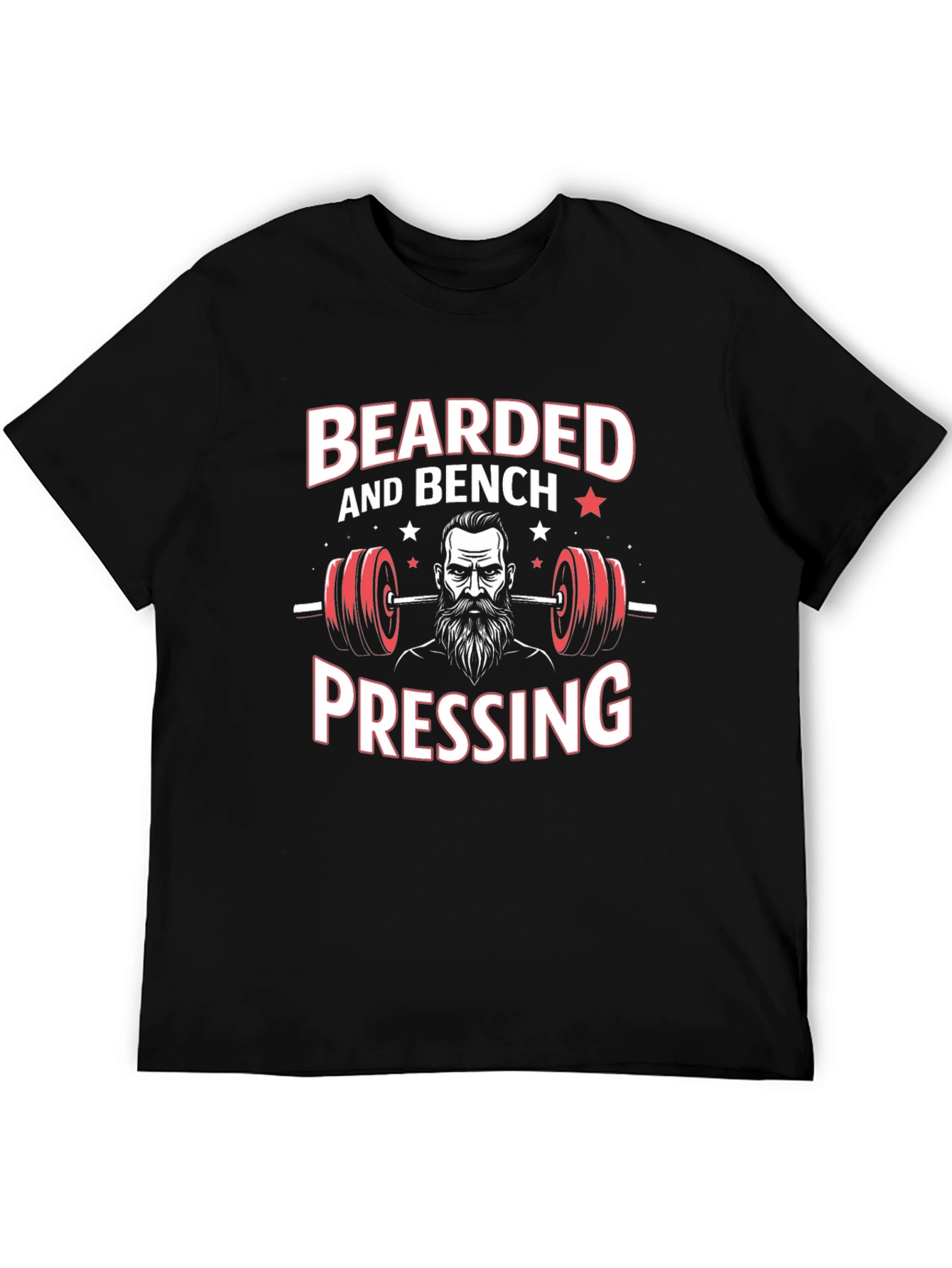 Bearded Bench Pressing T-Shirt