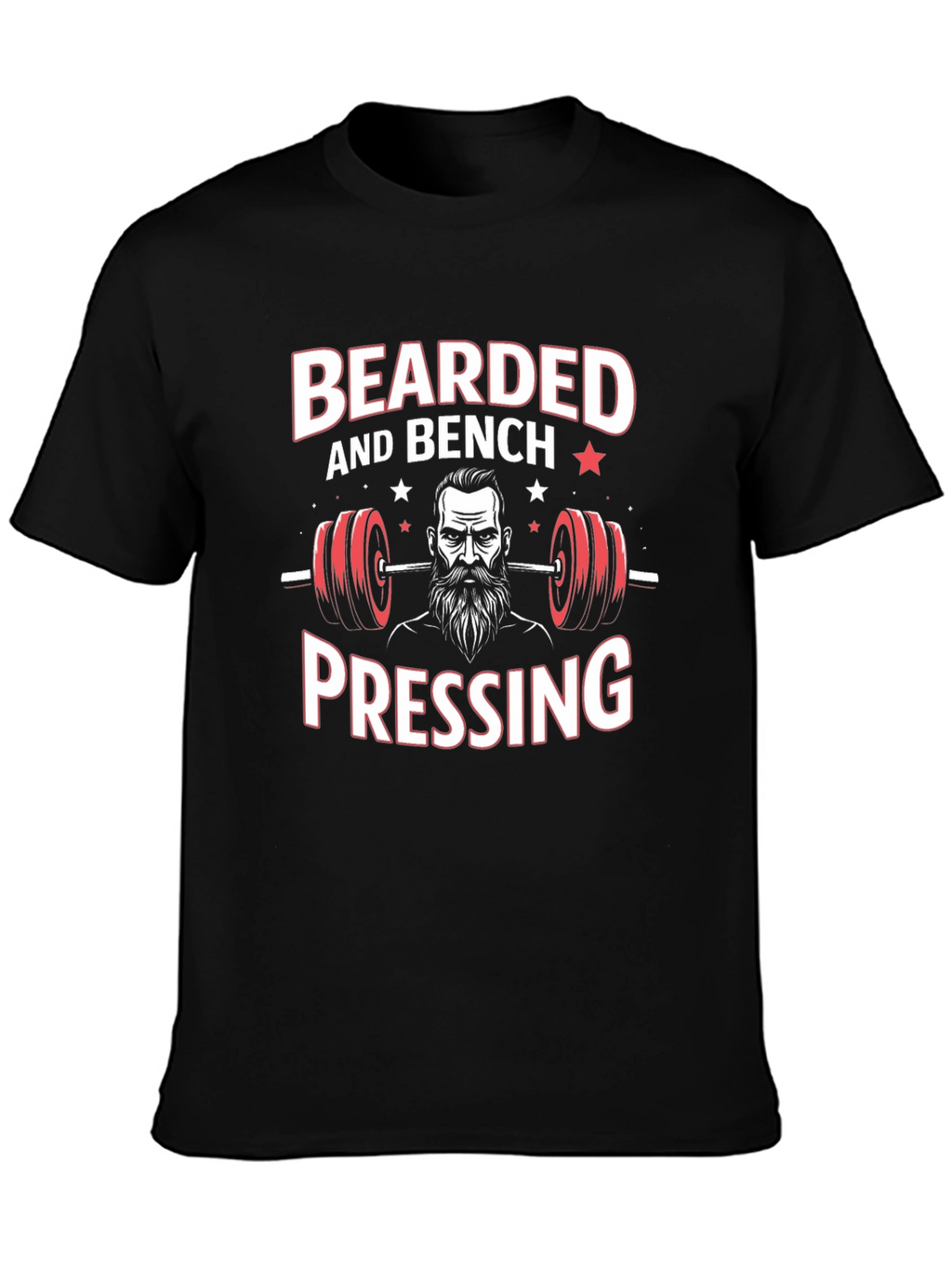 Bearded Bench Pressing T-Shirt