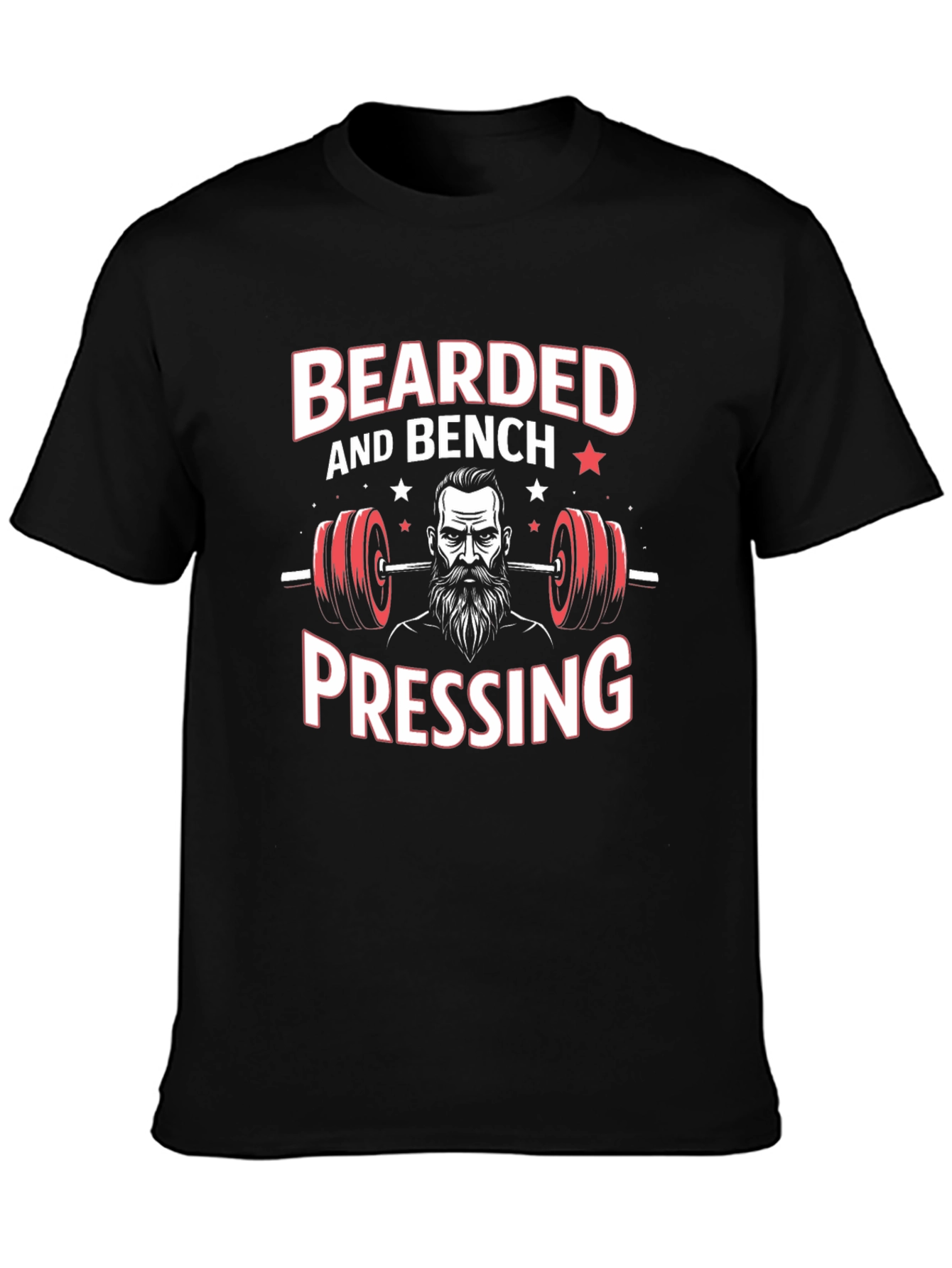 Bearded Bench Pressing T-Shirt