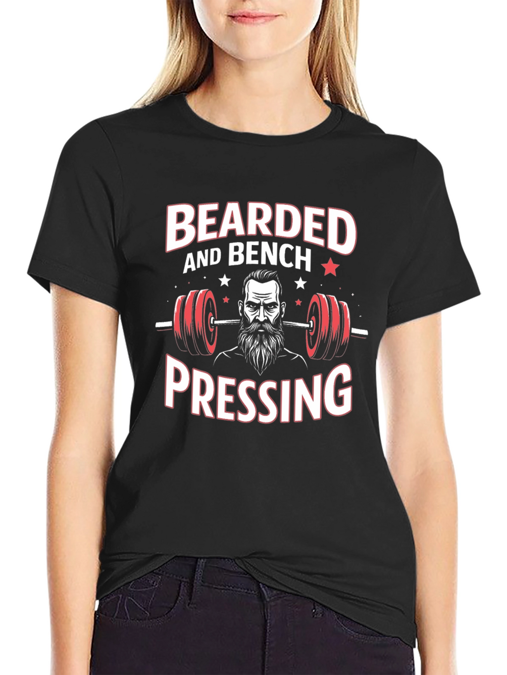 Bearded Bench Pressing T-Shirt