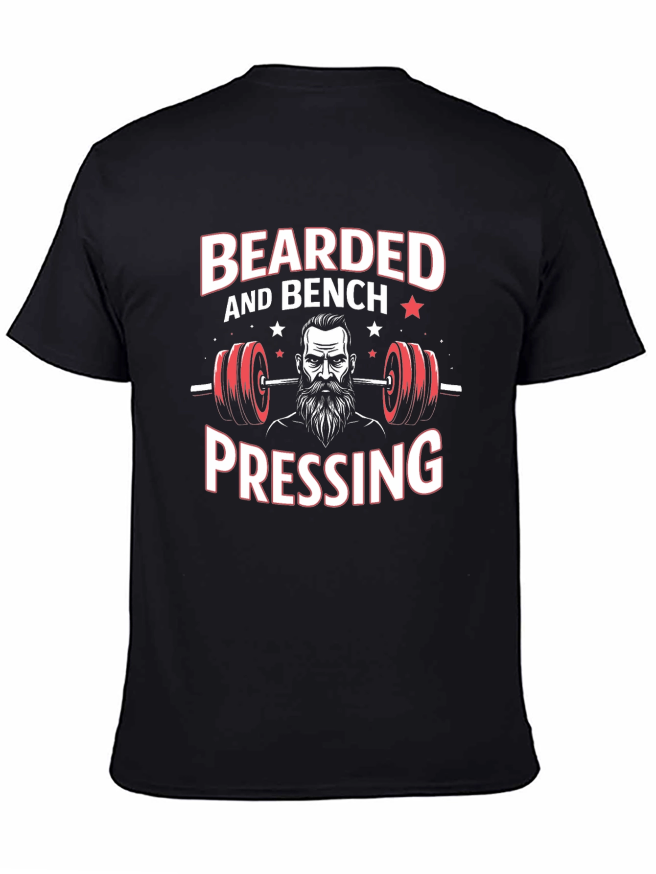Bearded Bench Pressing T-Shirt