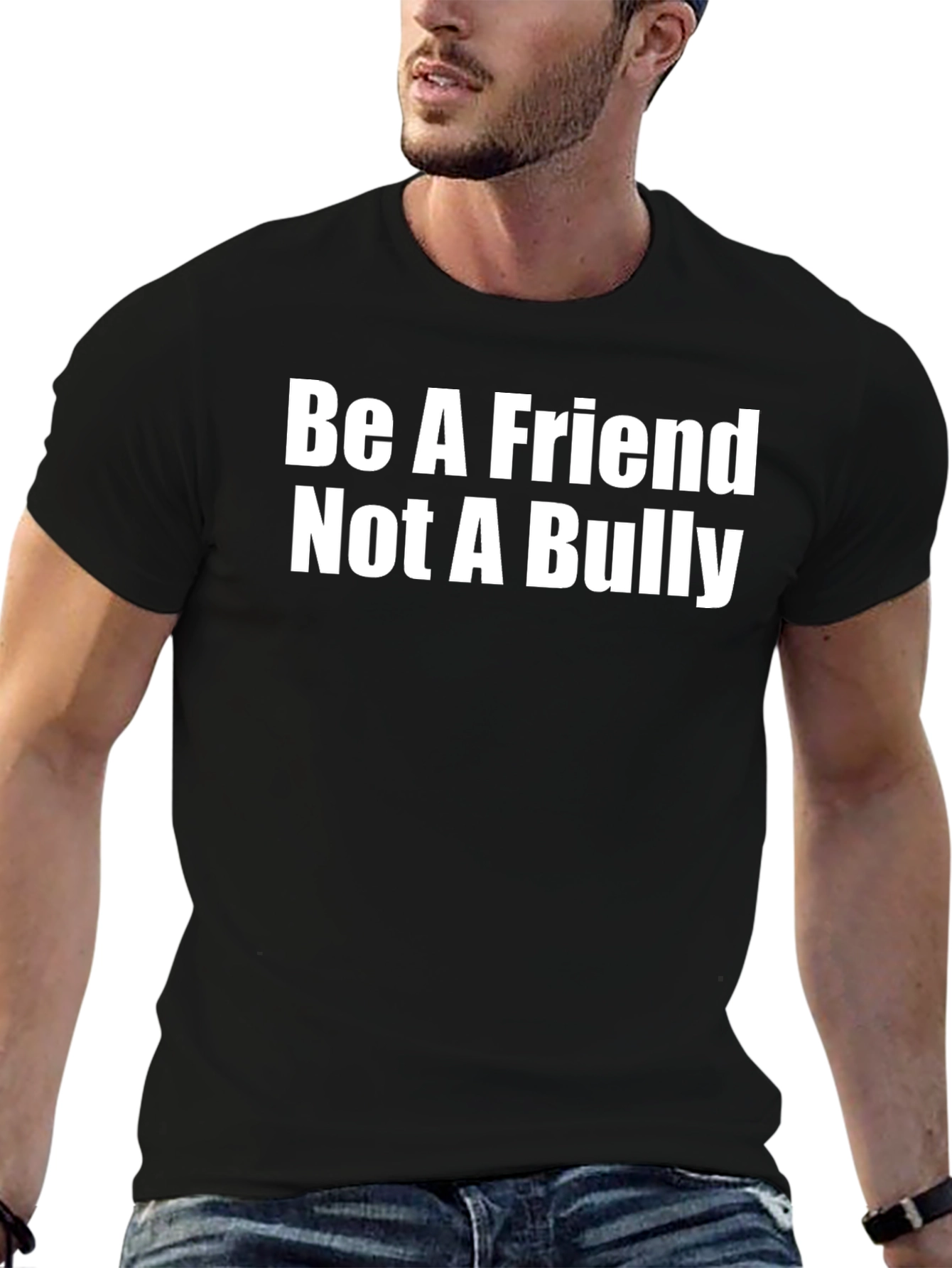 Be A Friend Not A Bully T-Shirt - Black