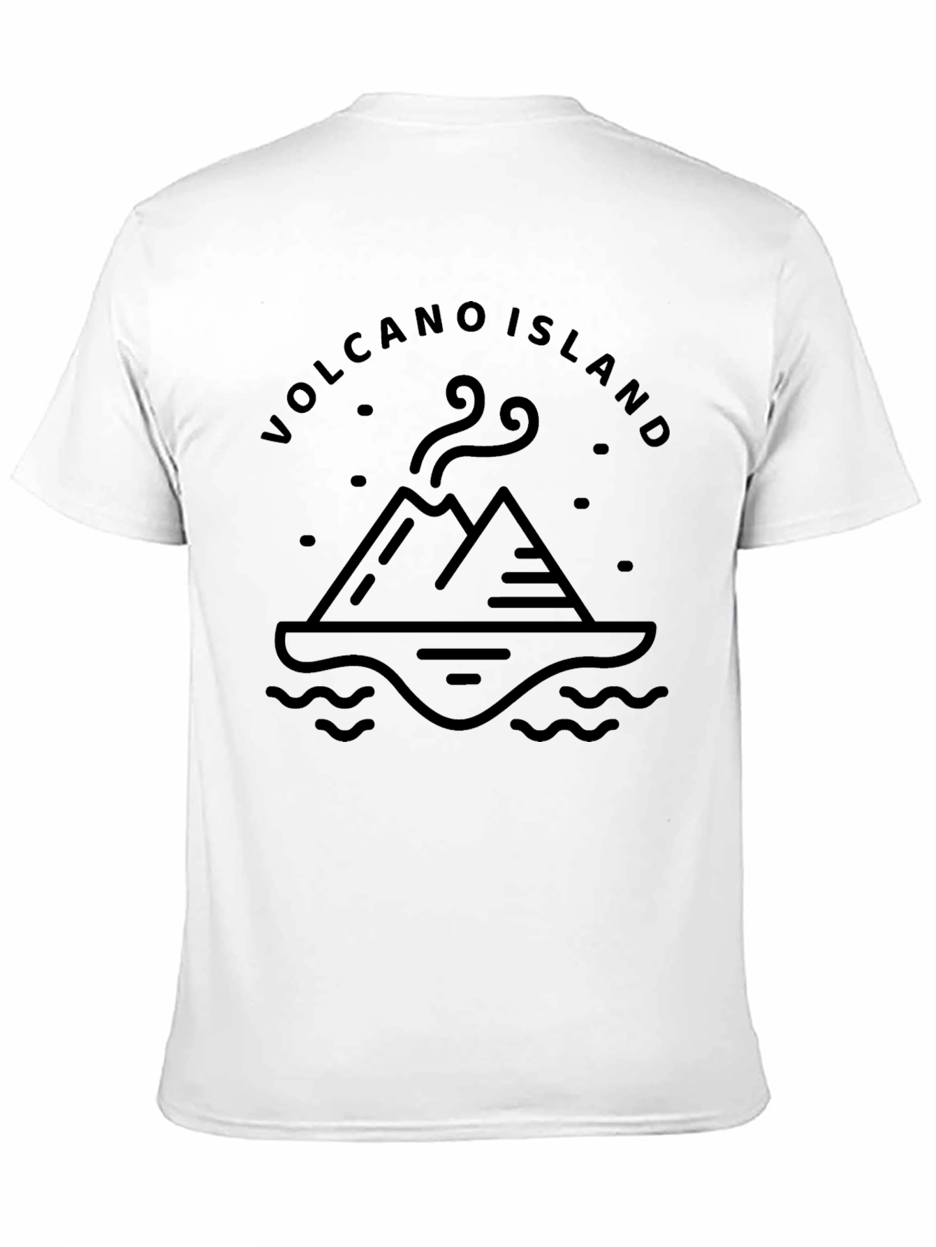 Volcano Island Graphic Tee - Black