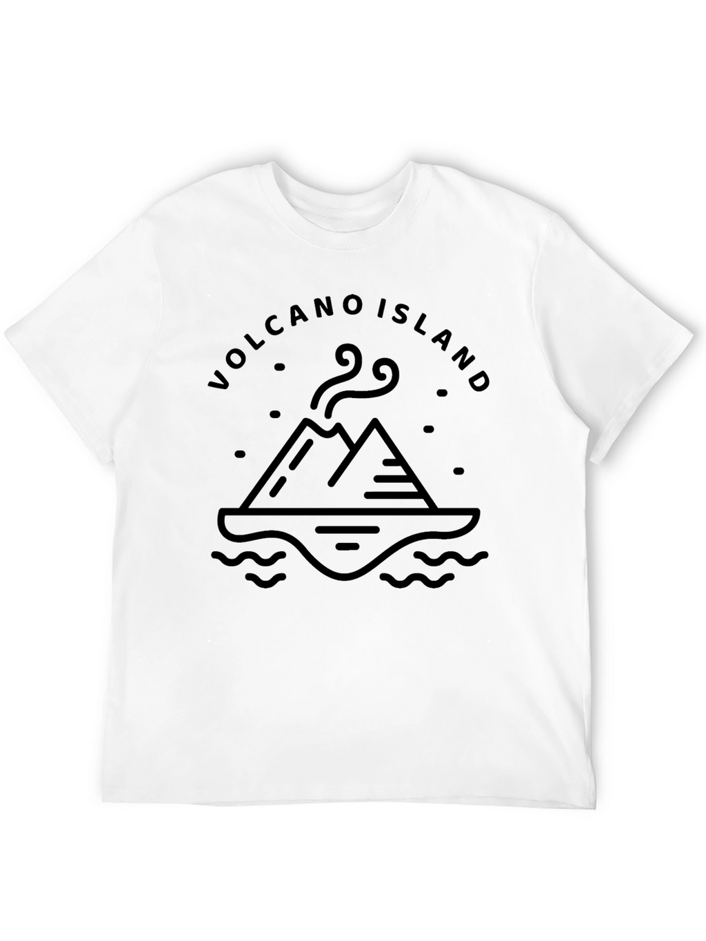 Volcano Island Graphic Tee - Black