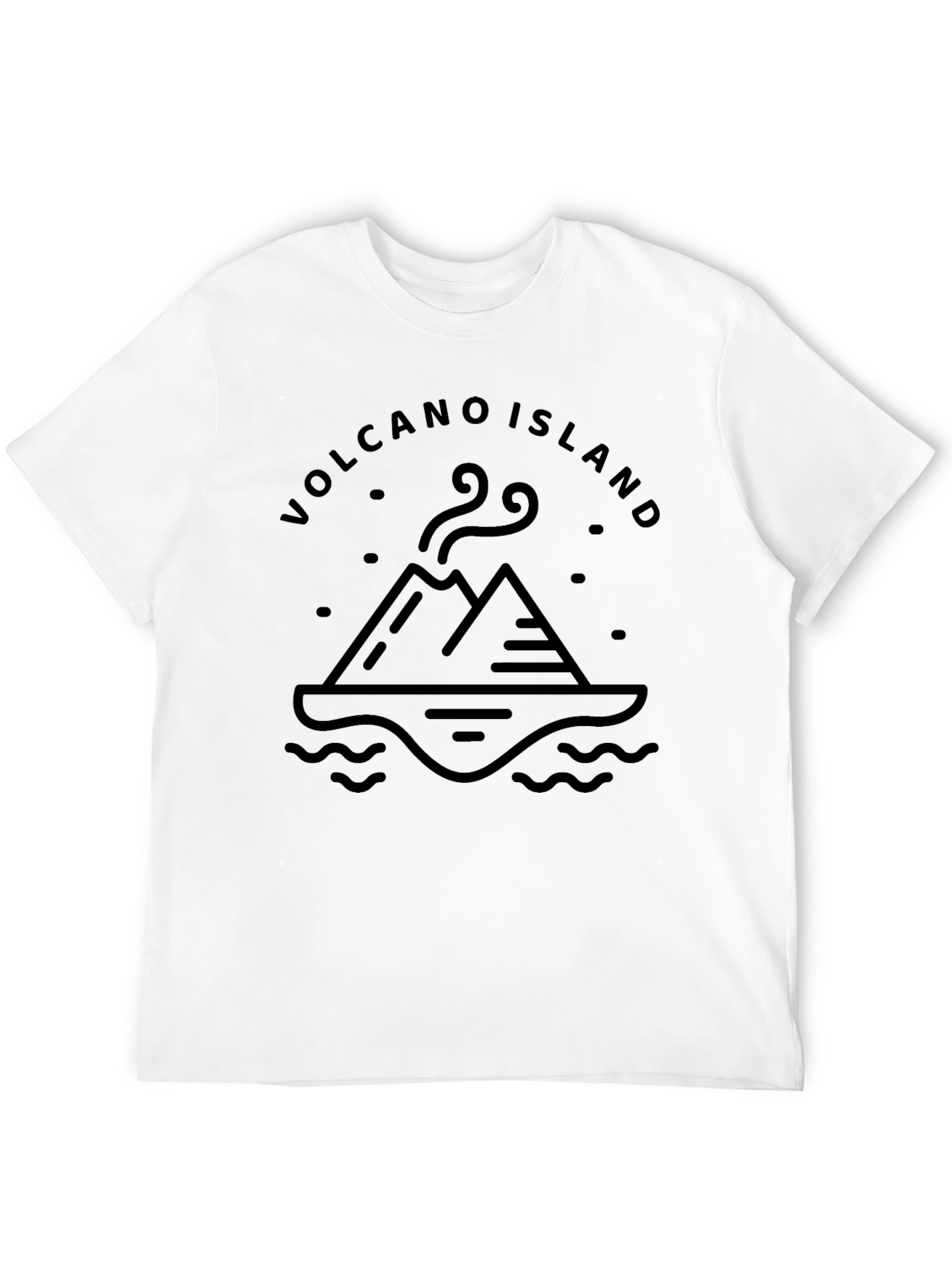 Volcano Island Graphic Tee - Black