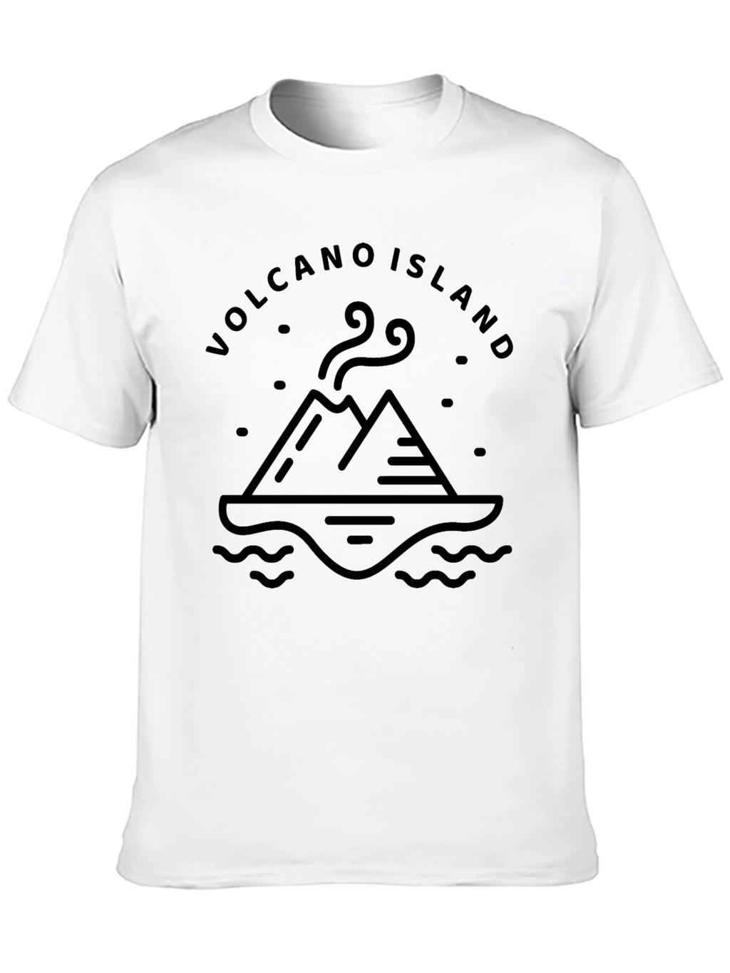Volcano Island Graphic Tee - Black