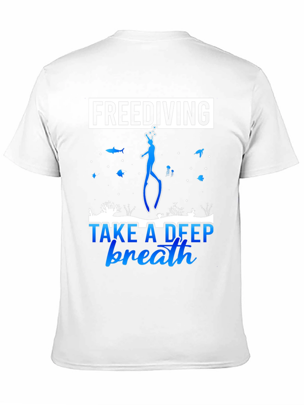 Freediving Take a Deep Breath Black T-Shirt