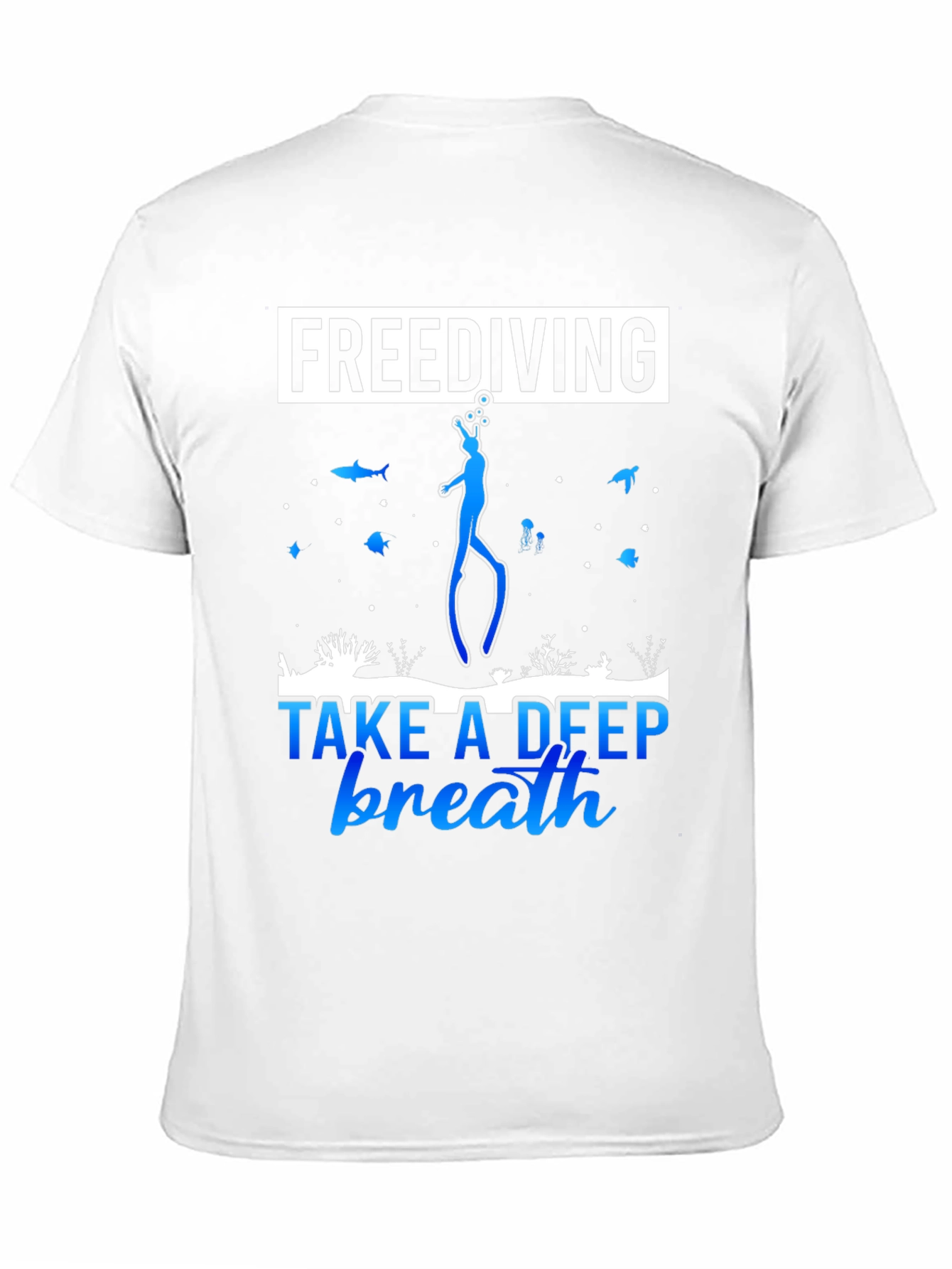 Freediving Take a Deep Breath Black T-Shirt