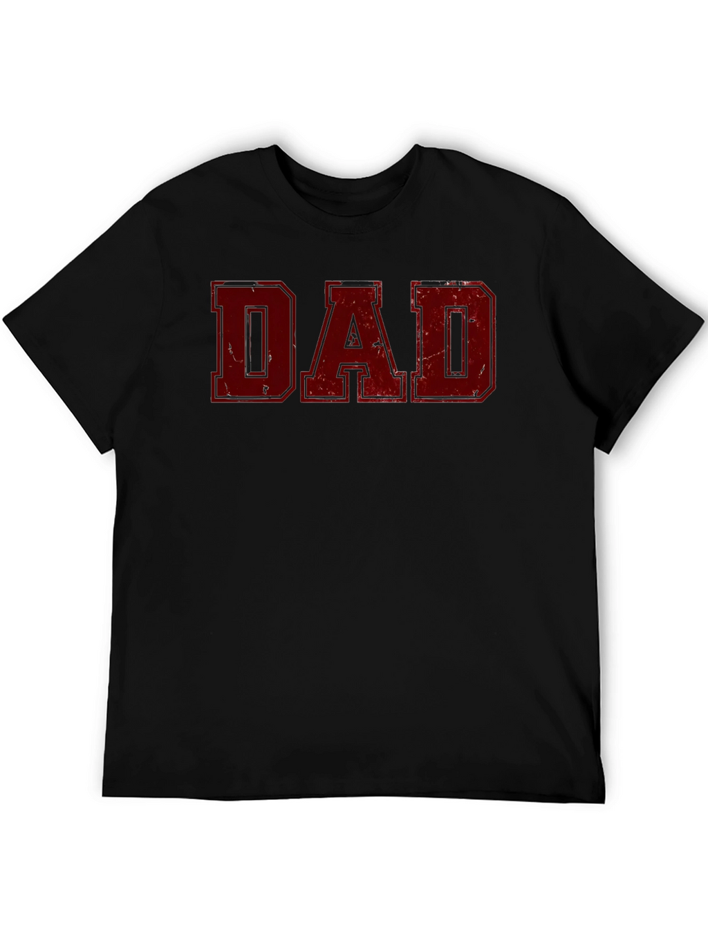 Distressed Dad Graphic Tee - Black