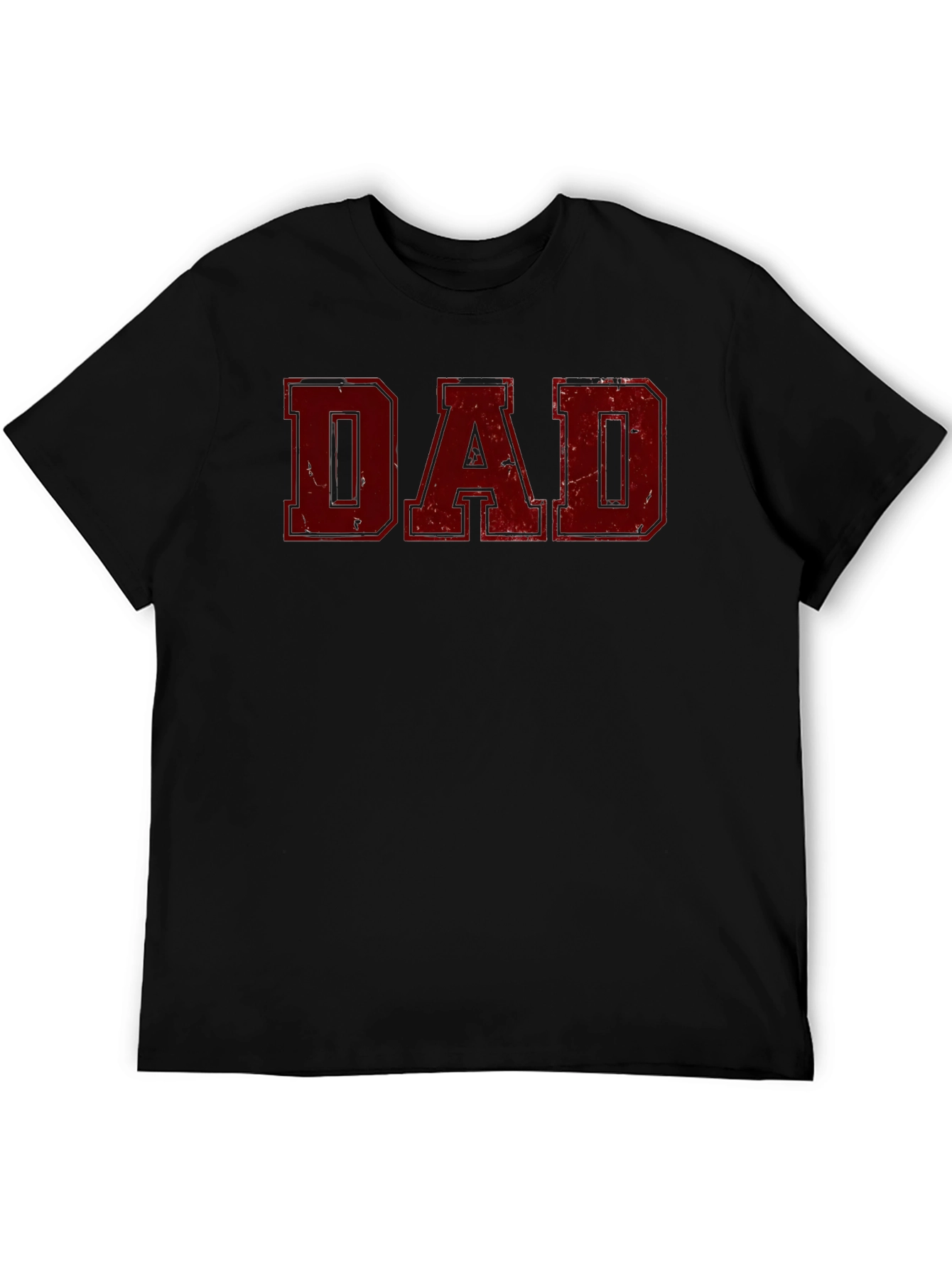 Distressed Dad Graphic Tee - Black