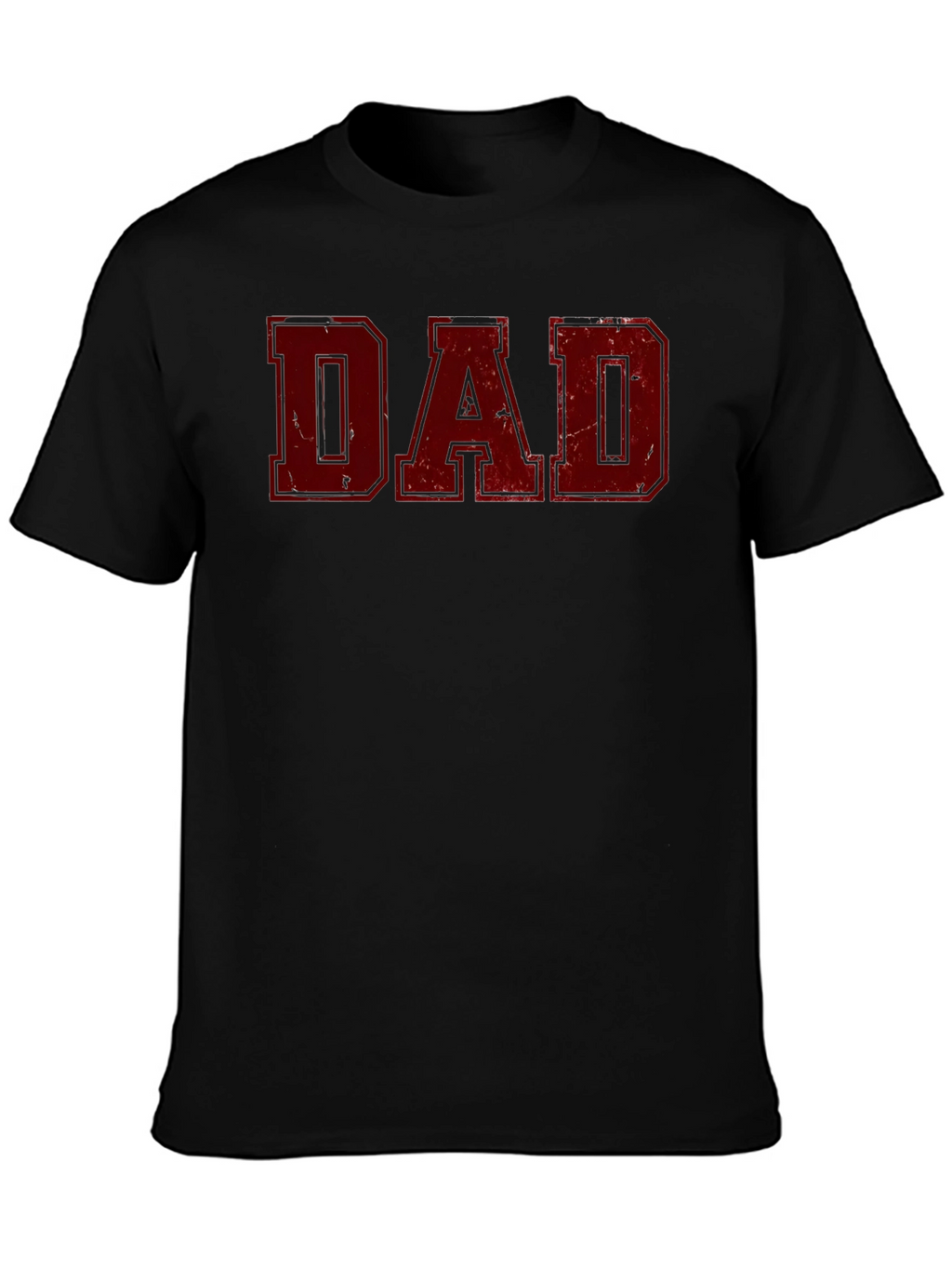 Distressed Dad Graphic Tee - Black