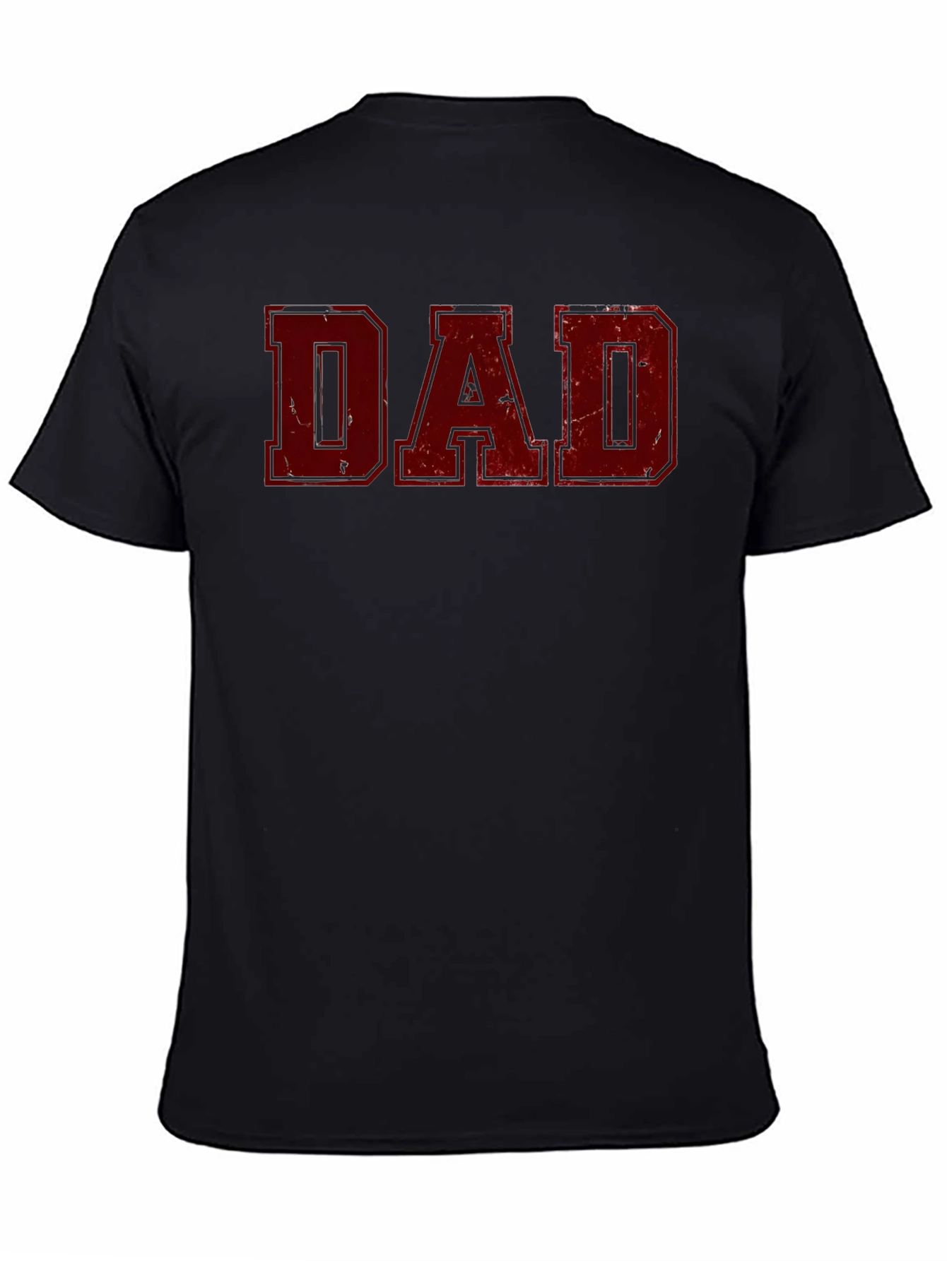 Distressed Dad Graphic Tee - Black