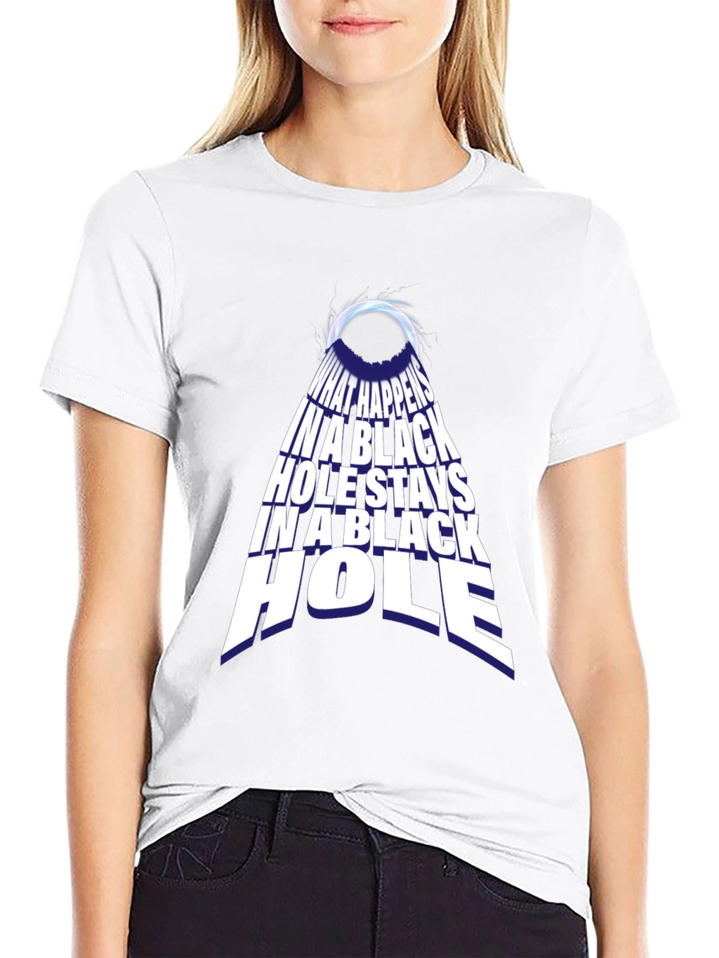 Black Hole Graphic Tee - Funny Science T-Shirt