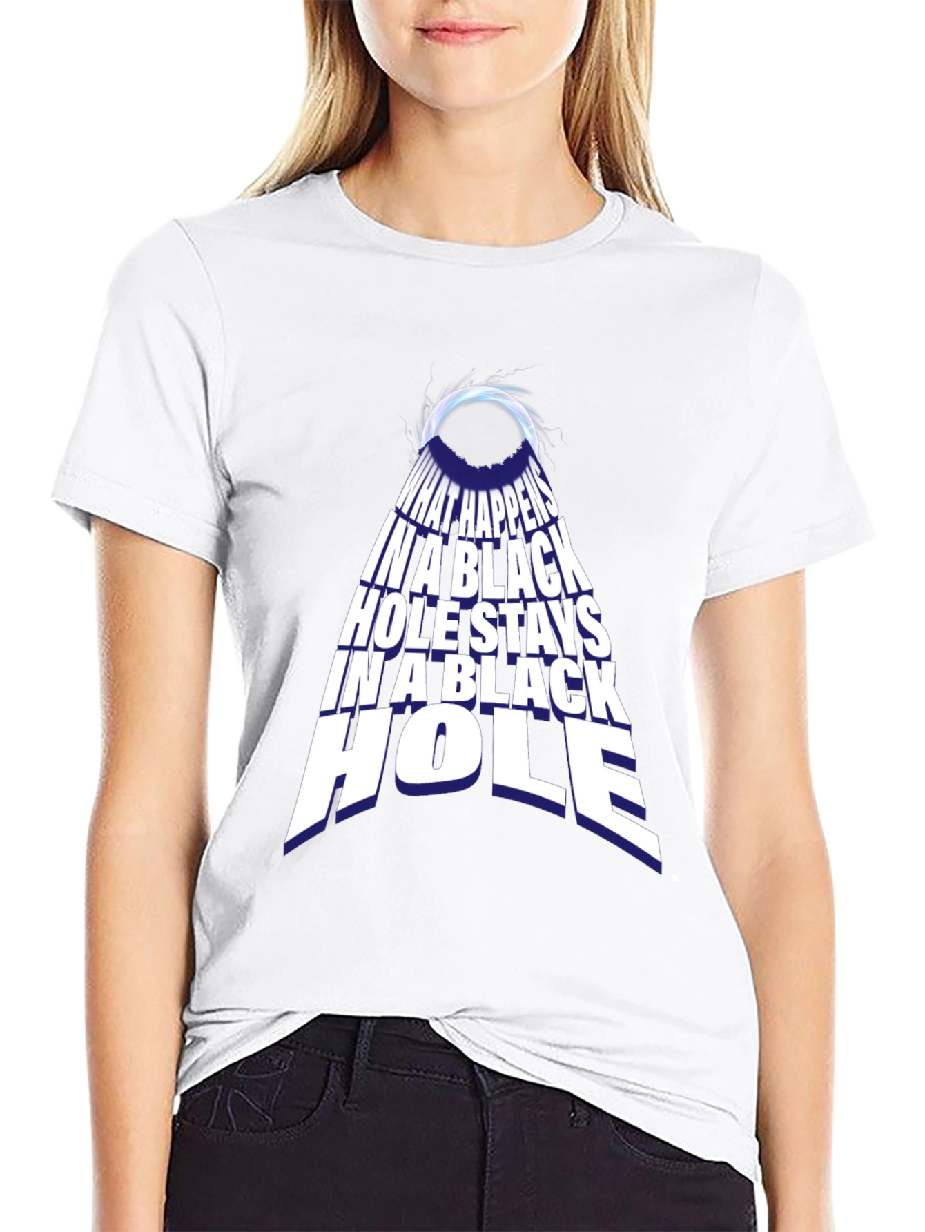 Black Hole Graphic Tee - Funny Science T-Shirt
