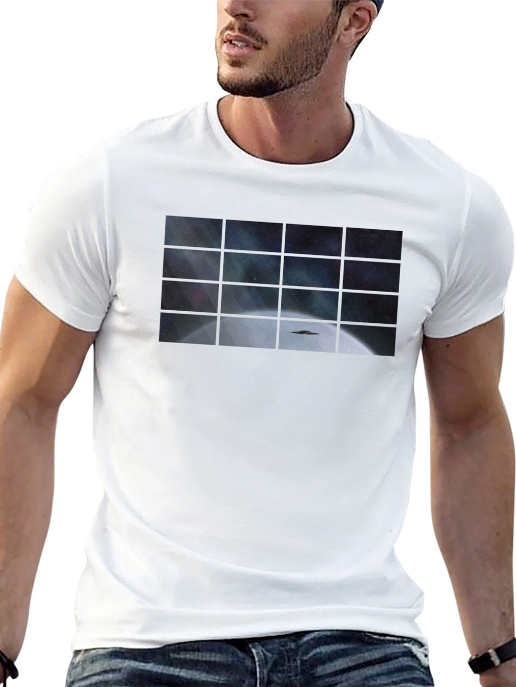 Window to Space T-Shirt - Black Unique Design