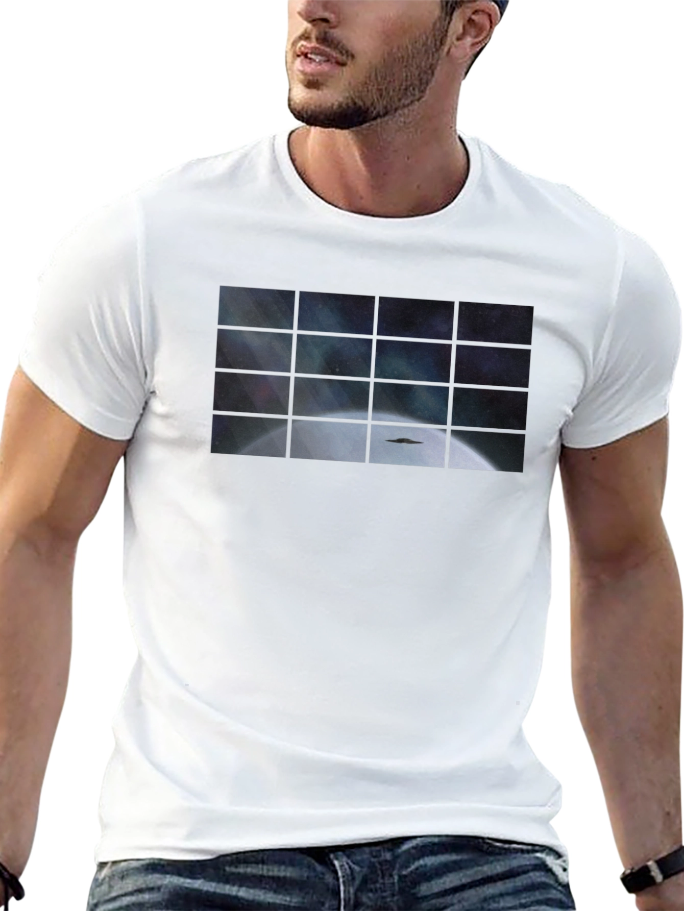 Window to Space T-Shirt - Black Unique Design
