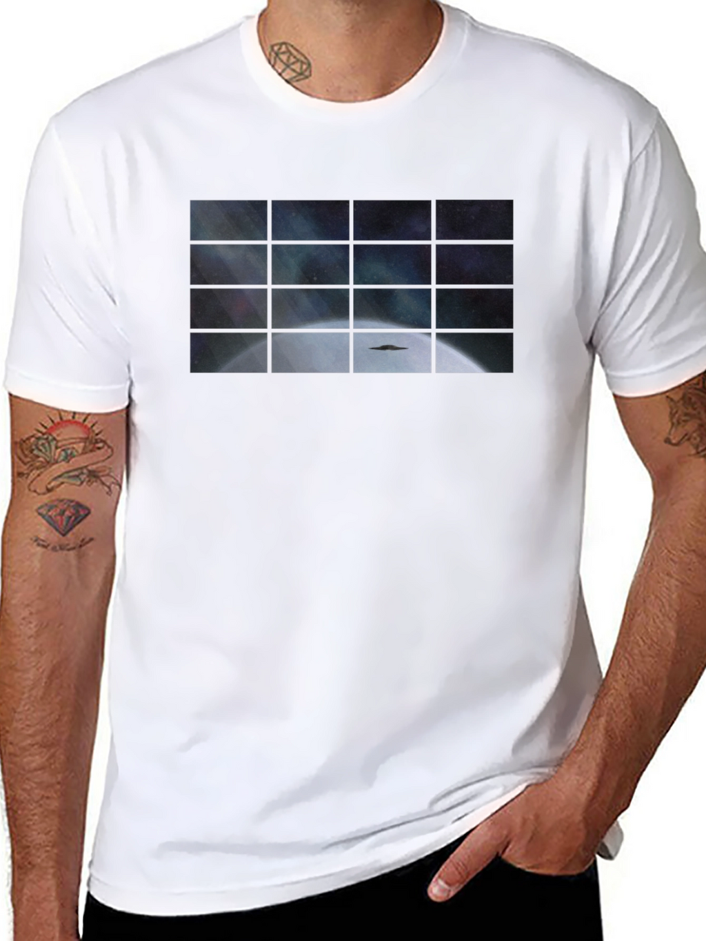 Window to Space T-Shirt - Black Unique Design