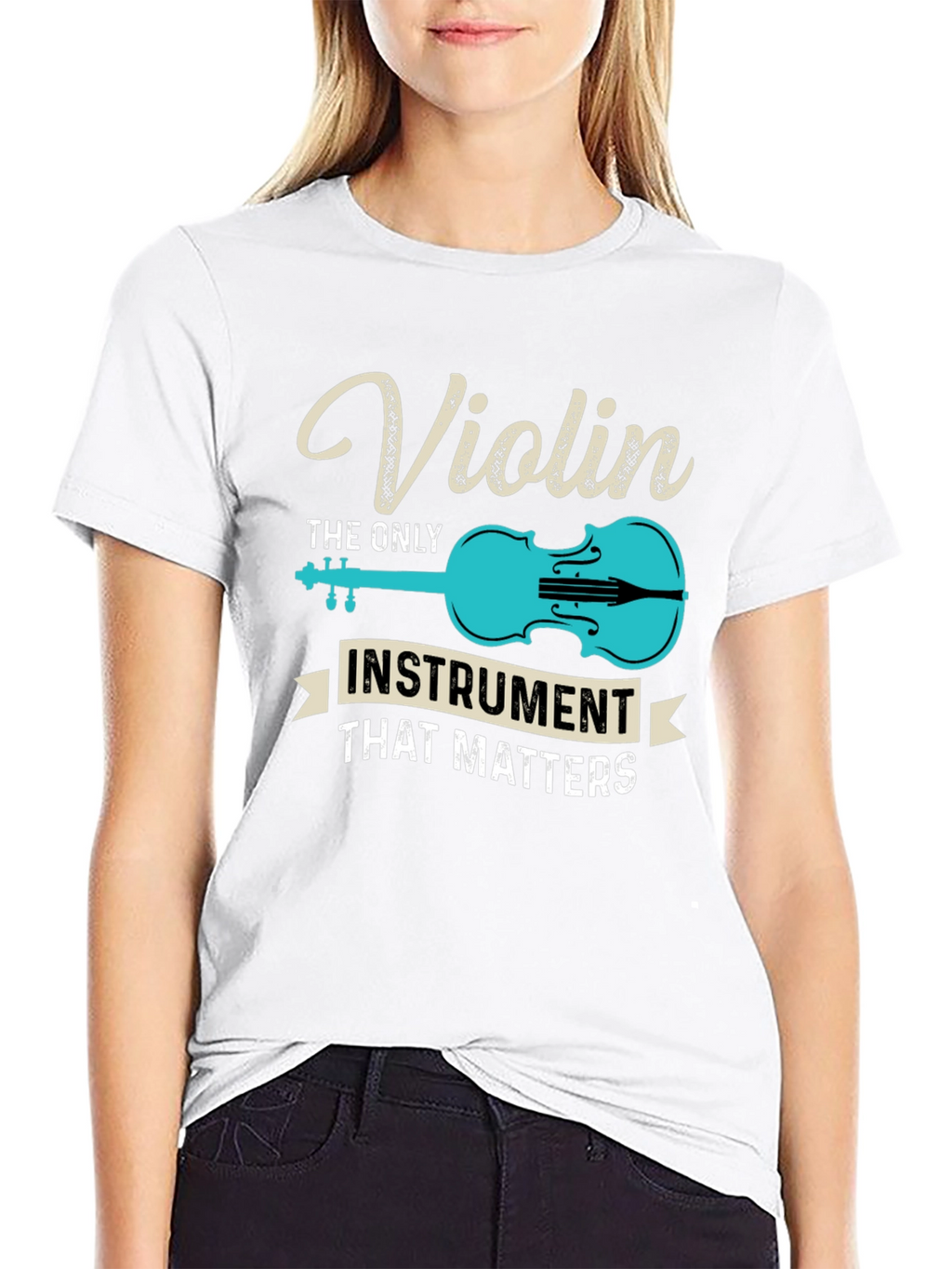Violin Instrument T-Shirt - Music Lover Tee