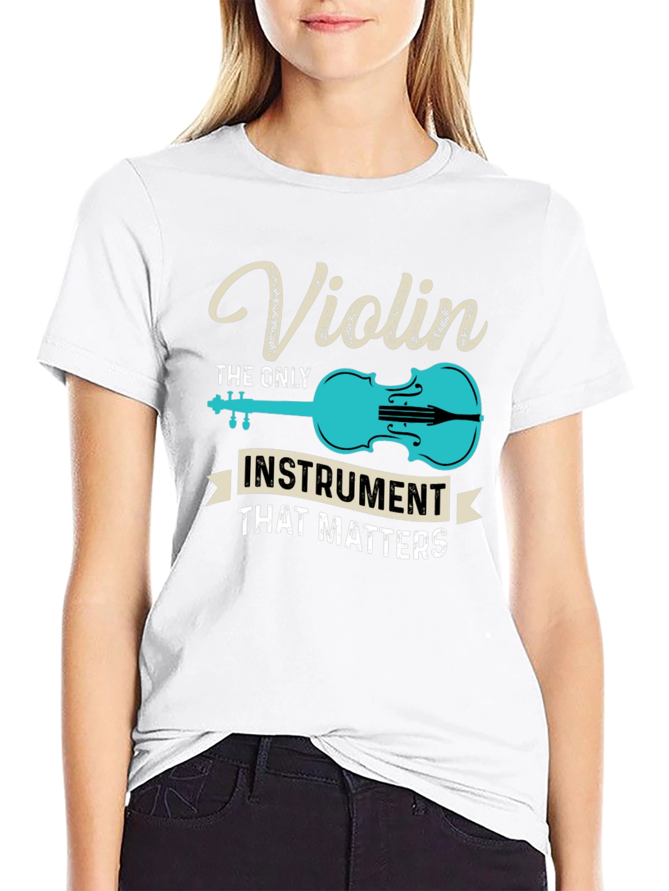 Violin Instrument T-Shirt - Music Lover Tee