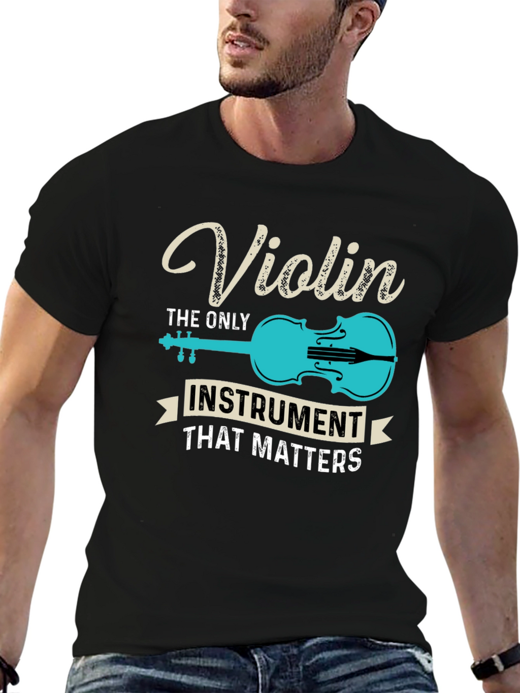 Violin Instrument T-Shirt - Music Lover Tee