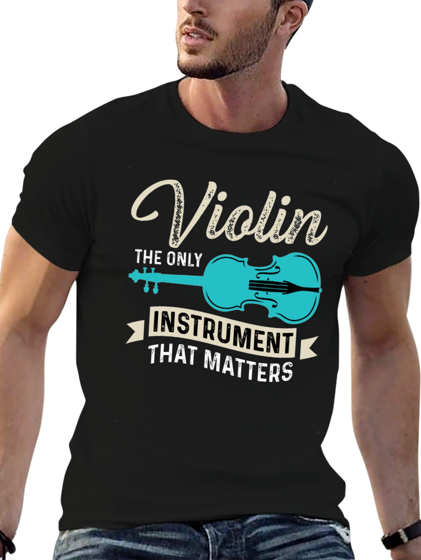 Violin Instrument T-Shirt - Music Lover Tee