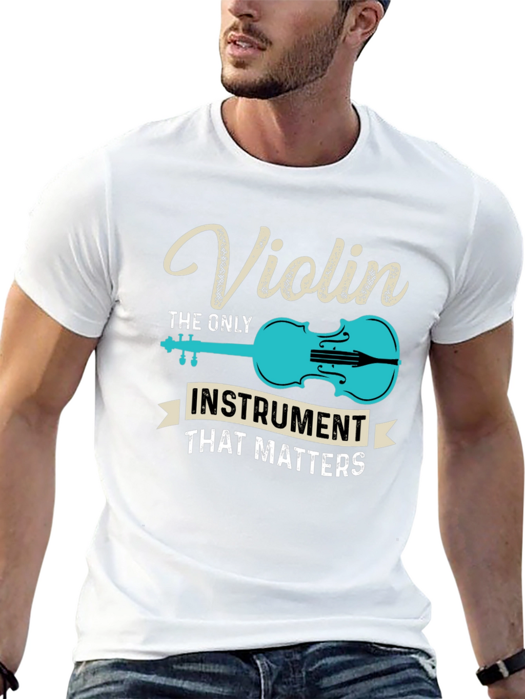 Violin Instrument T-Shirt - Music Lover Tee