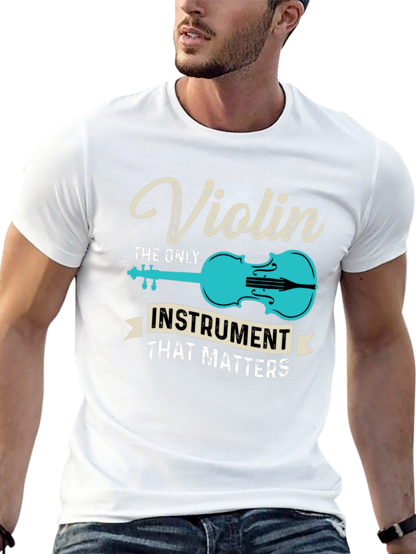 Violin Instrument T-Shirt - Music Lover Tee