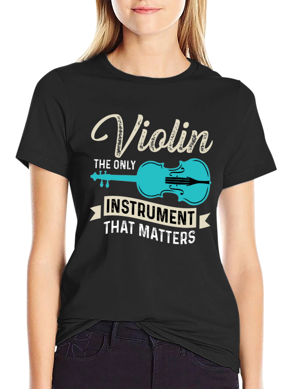 Violin Instrument T-Shirt - Music Lover Tee