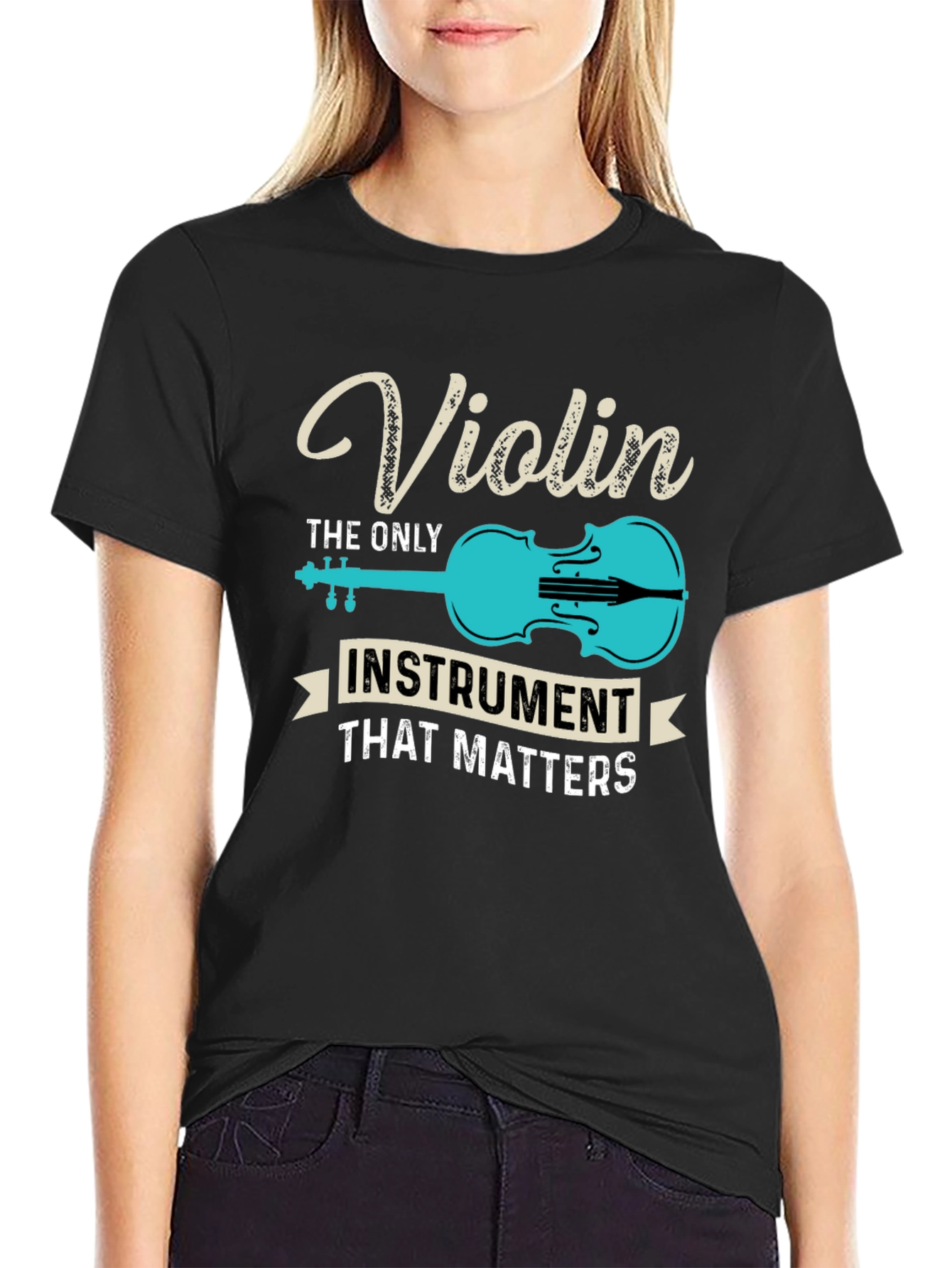 Violin Instrument T-Shirt - Music Lover Tee