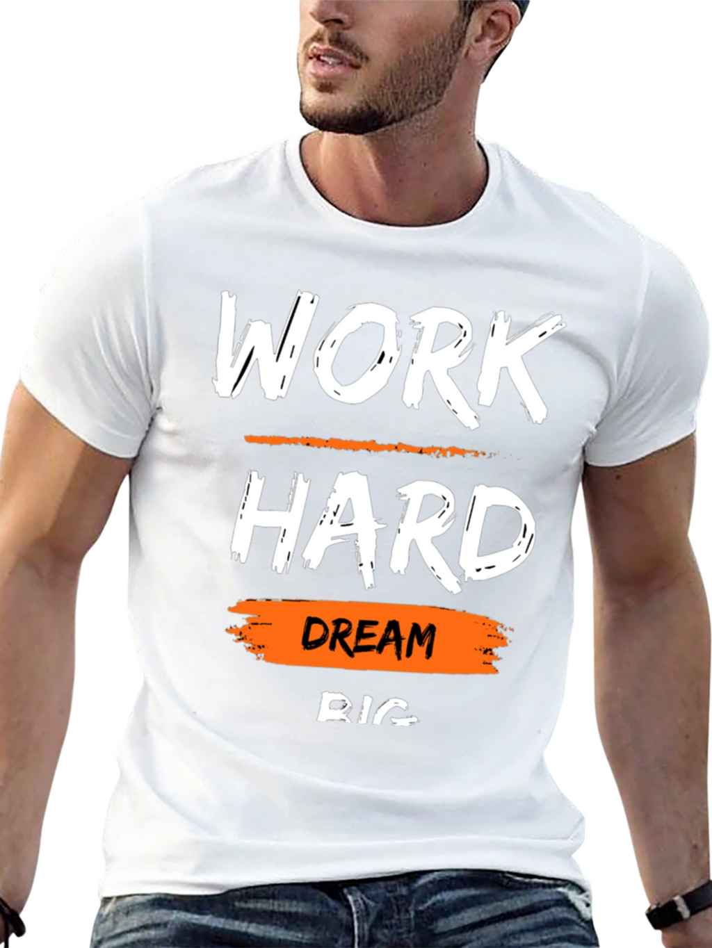 Work Hard Dream Big T-Shirt Motivational Tee